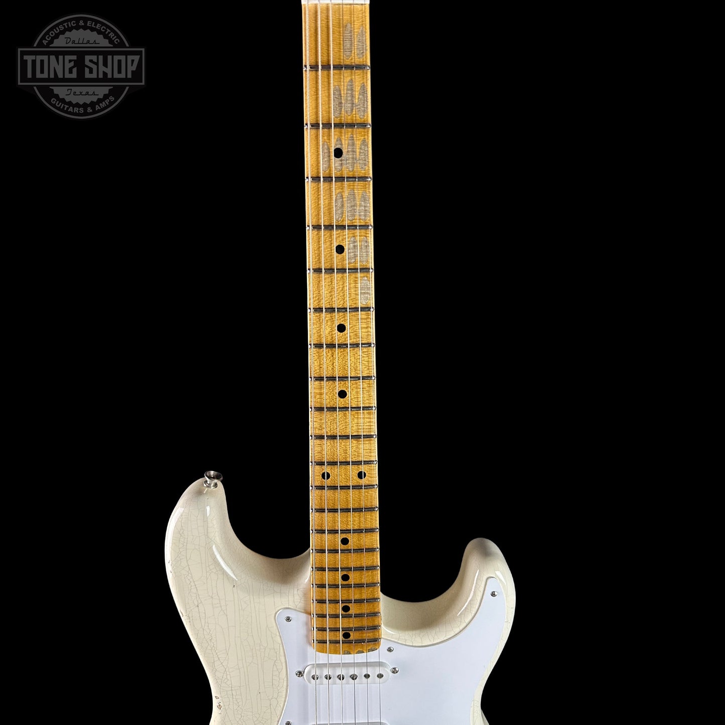 Fender Custom Shop Limited Edition Fat '54 Strat Relic w/Closet Classic Hardware Aged Arctic White w/case