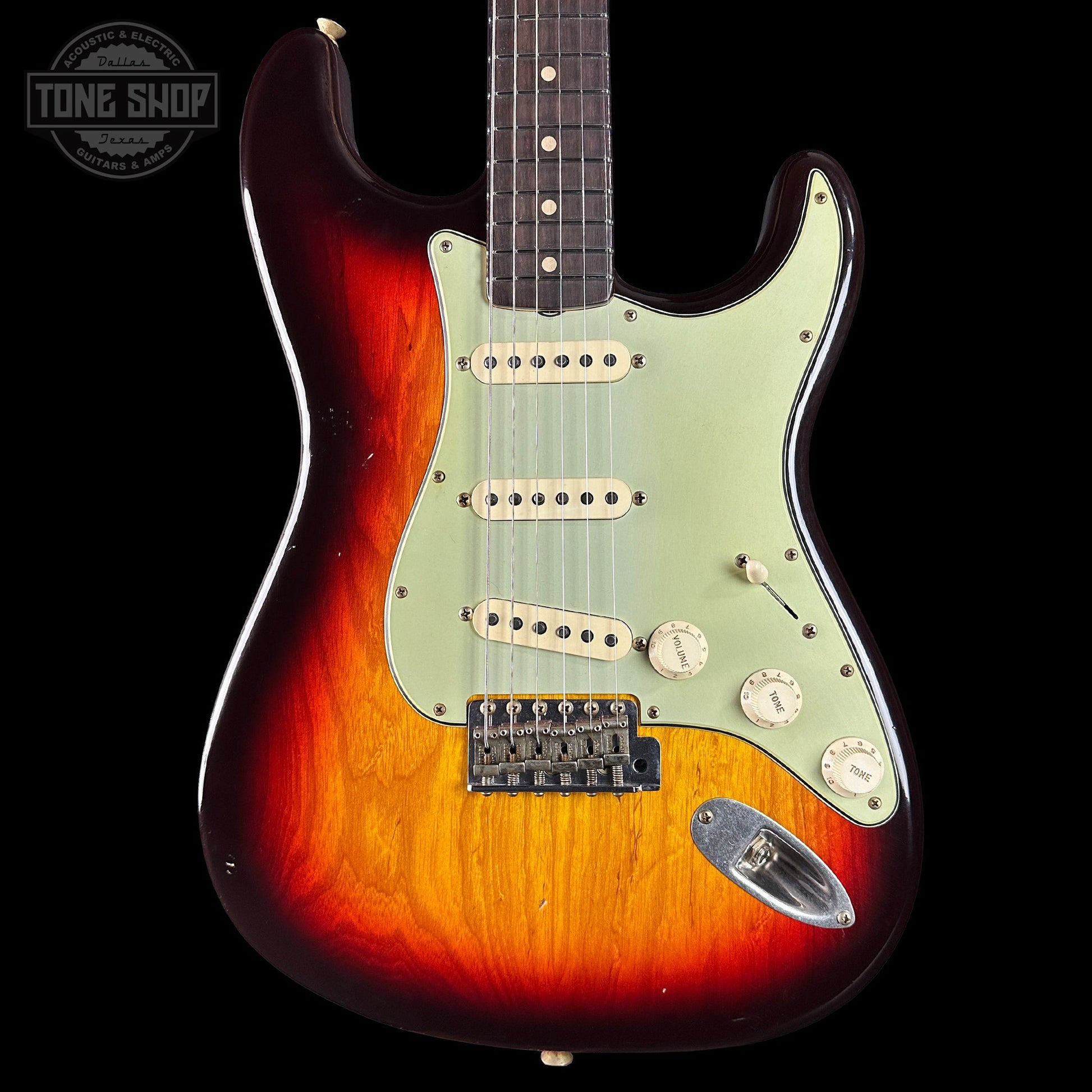 Fender Custom Shop 1963 Stratocaster Journeyman Relic Chocolate 3 Tone Sunburst AAA Maple Neck w/case CZ587631