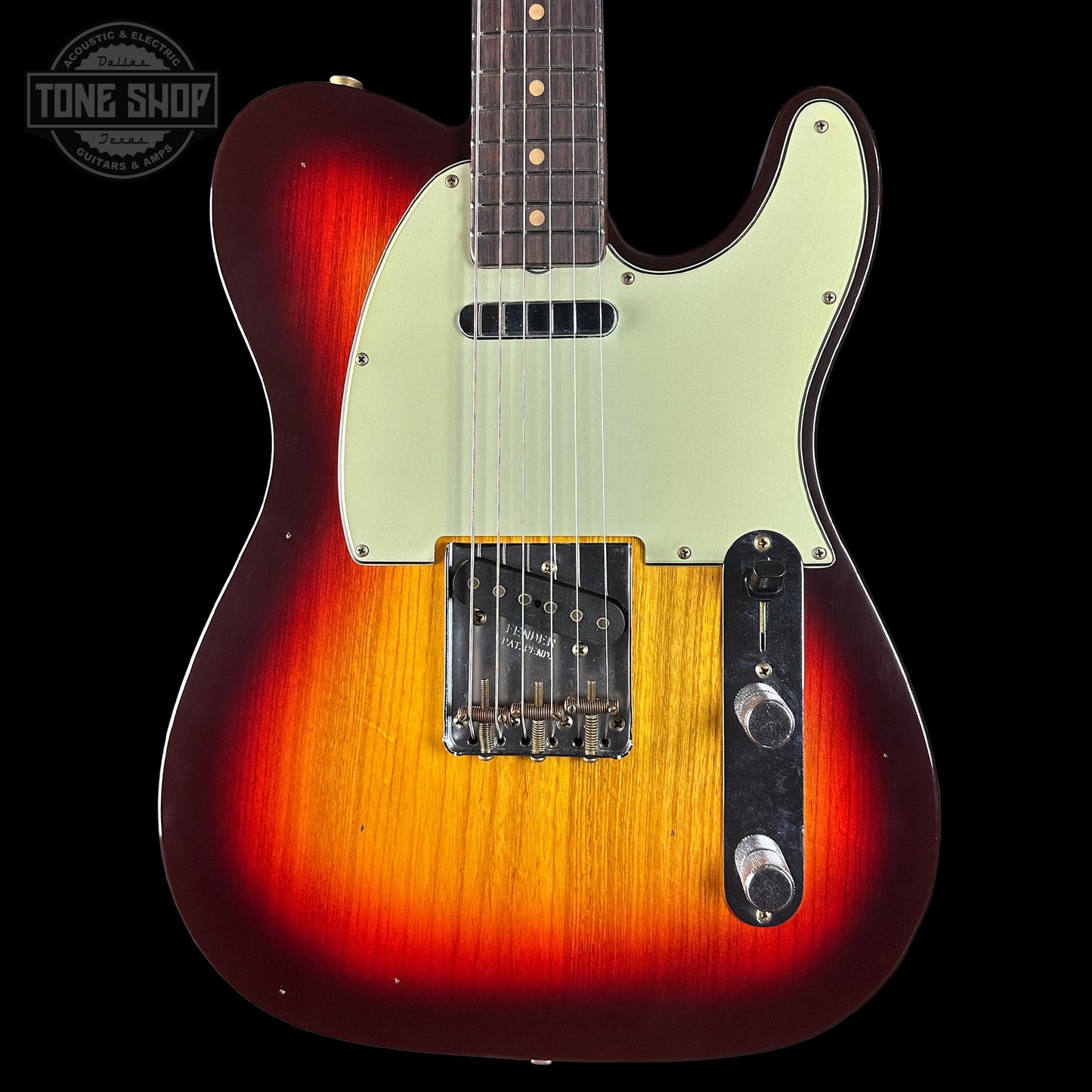 Fender Custom Shop TSG Exclusive ’63 Telecaster Chambered Chocolate 3-Tone Sunburst Journeyman Relic w/case CZ588759