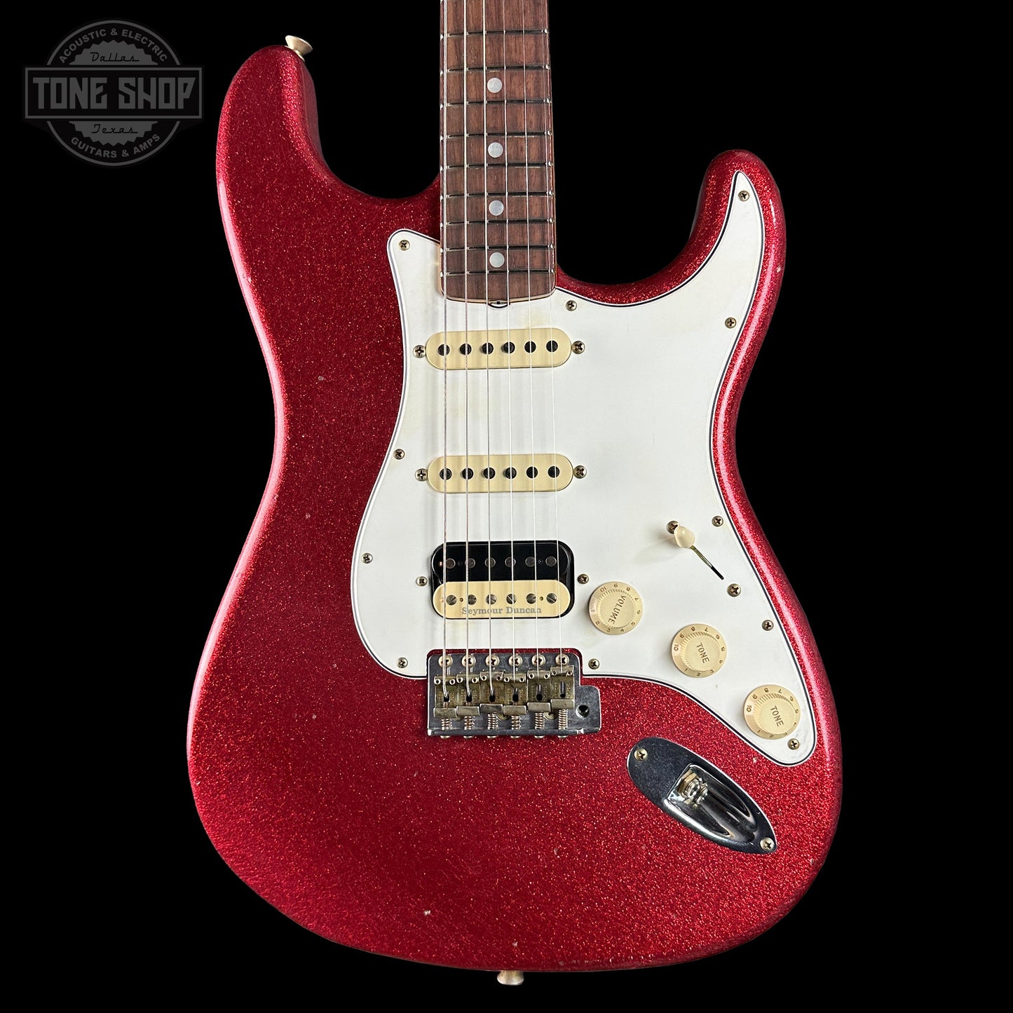 Fender Custom Shop 1969 Stratocaster HSS Journeyman Relic Red Sparkle w/case CZ588341