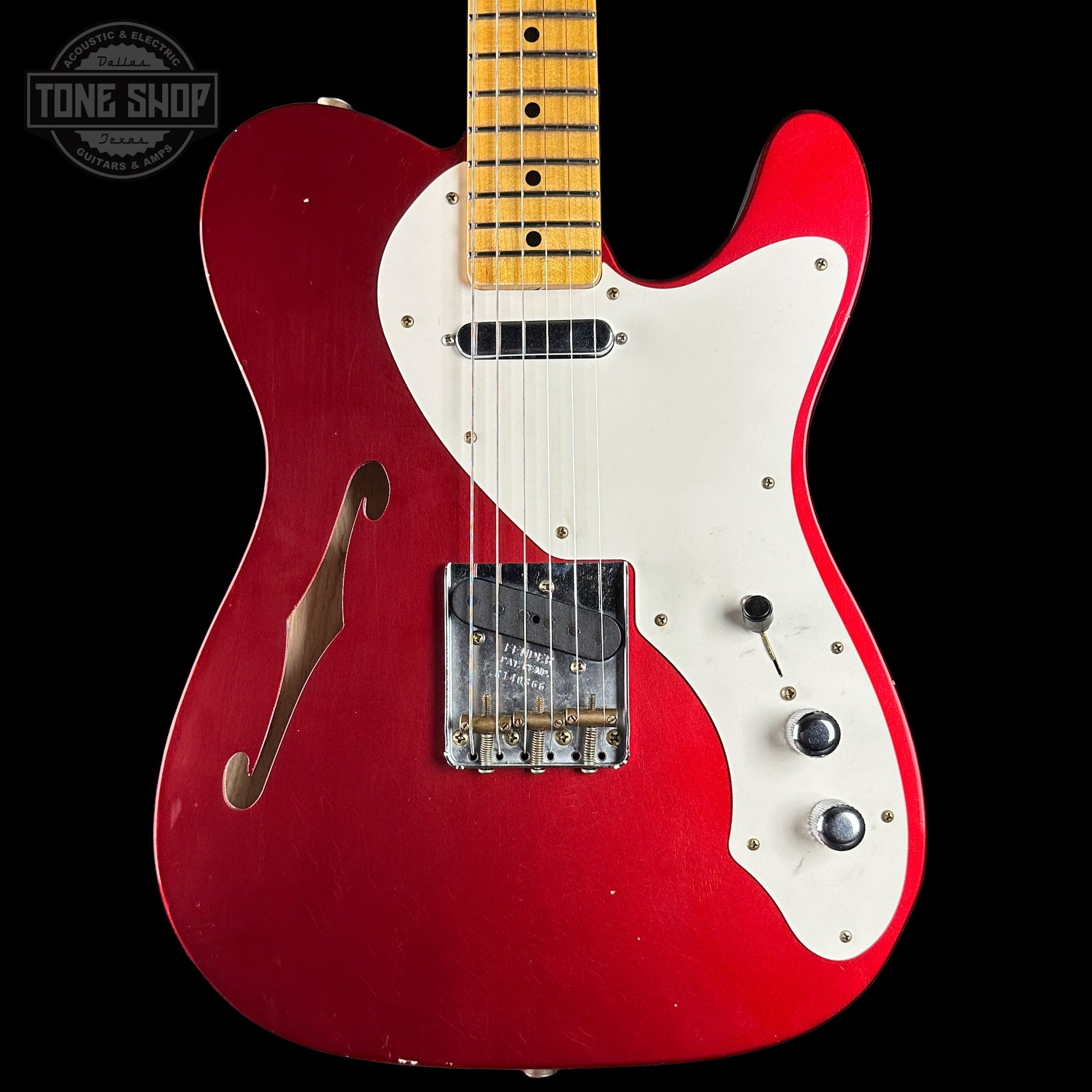 Fender Custom Shop 50s Thineline Telecaster Journeyman Relic Aged Candy Apple Red w/case