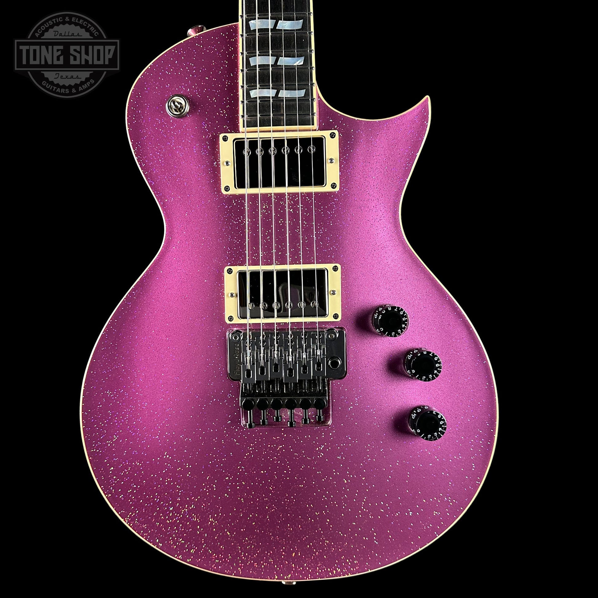 ESP USA Eclipse Disco Pink Sparkle Floyd Rose Duncans w/Case