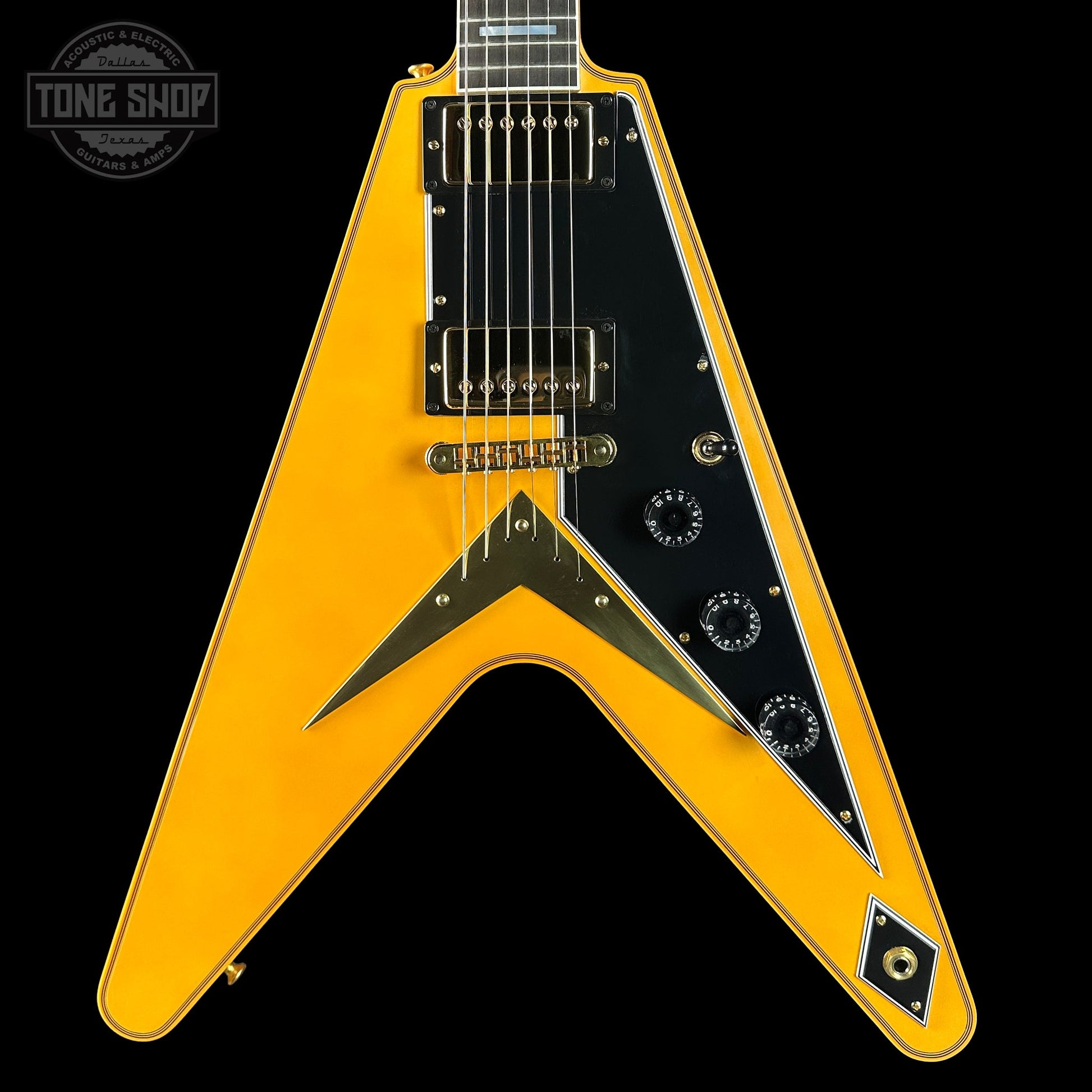 Gibson Custom Dealer Select Flying V Custom Heavy Antique White VOS w/case CS504009