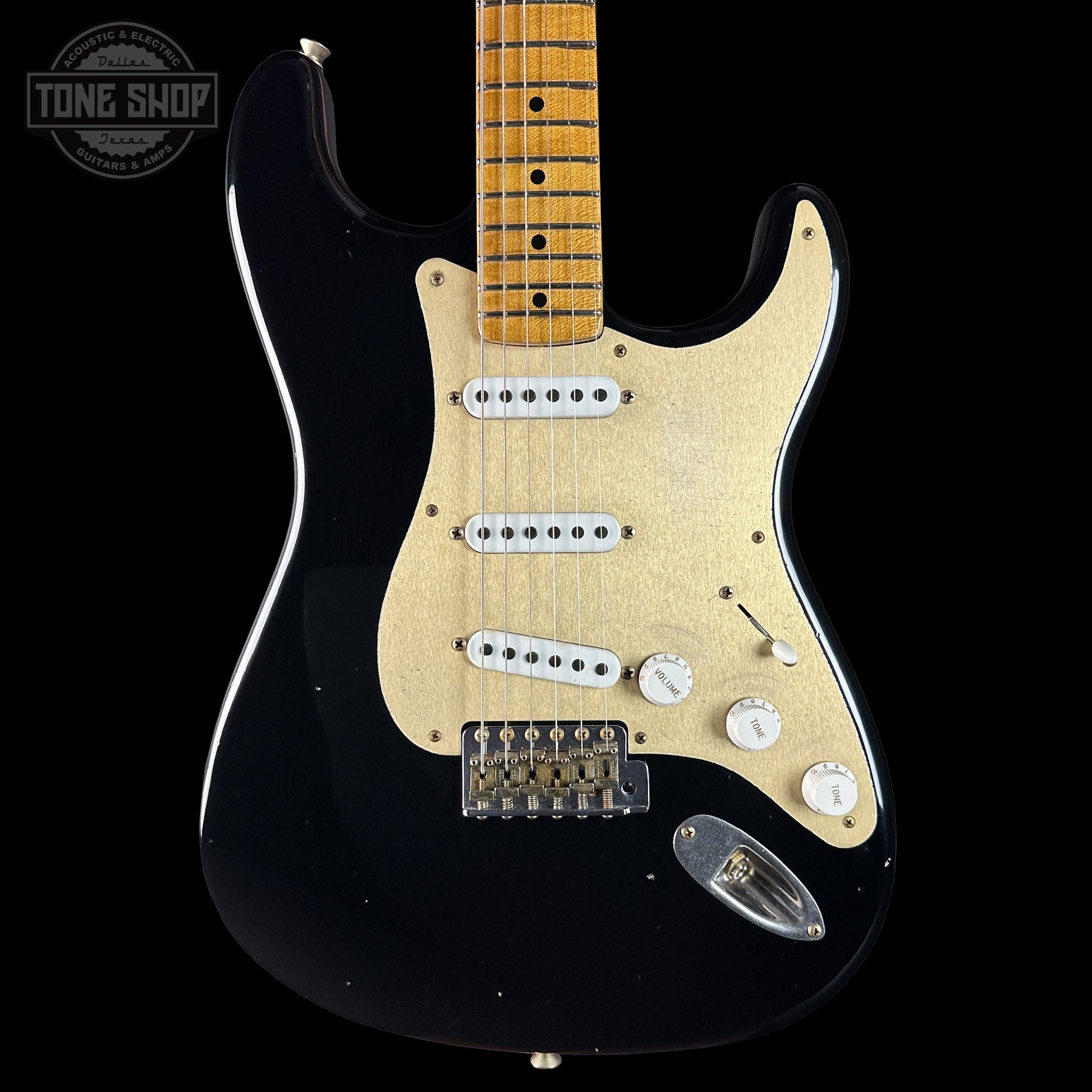 Fender Custom Shop Limited Edition Roasted '54 Strat Journeyman Relic Aged Black w/case