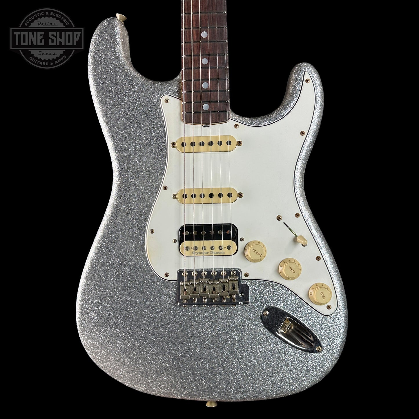 Fender Custom Shop 1969 Stratocaster HSS Journeyman Relic Silver Sparkle w/case CZ588722