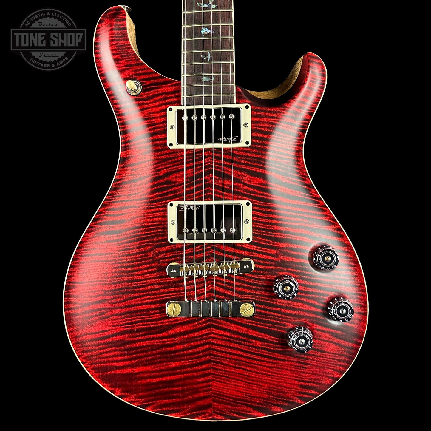 PRS Wood Library McCarty 594 Korina Red Tiger Satin RW neck w/case 0417620