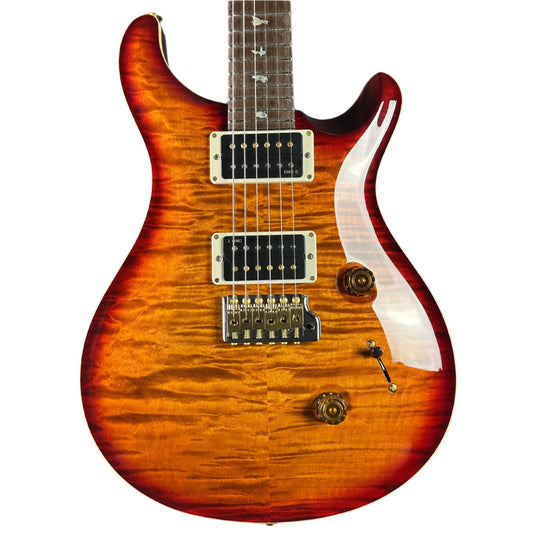 PRS Wood Library Custom 24 Quilt 10 Top Dark Cherry Sunburst w/case 0406615