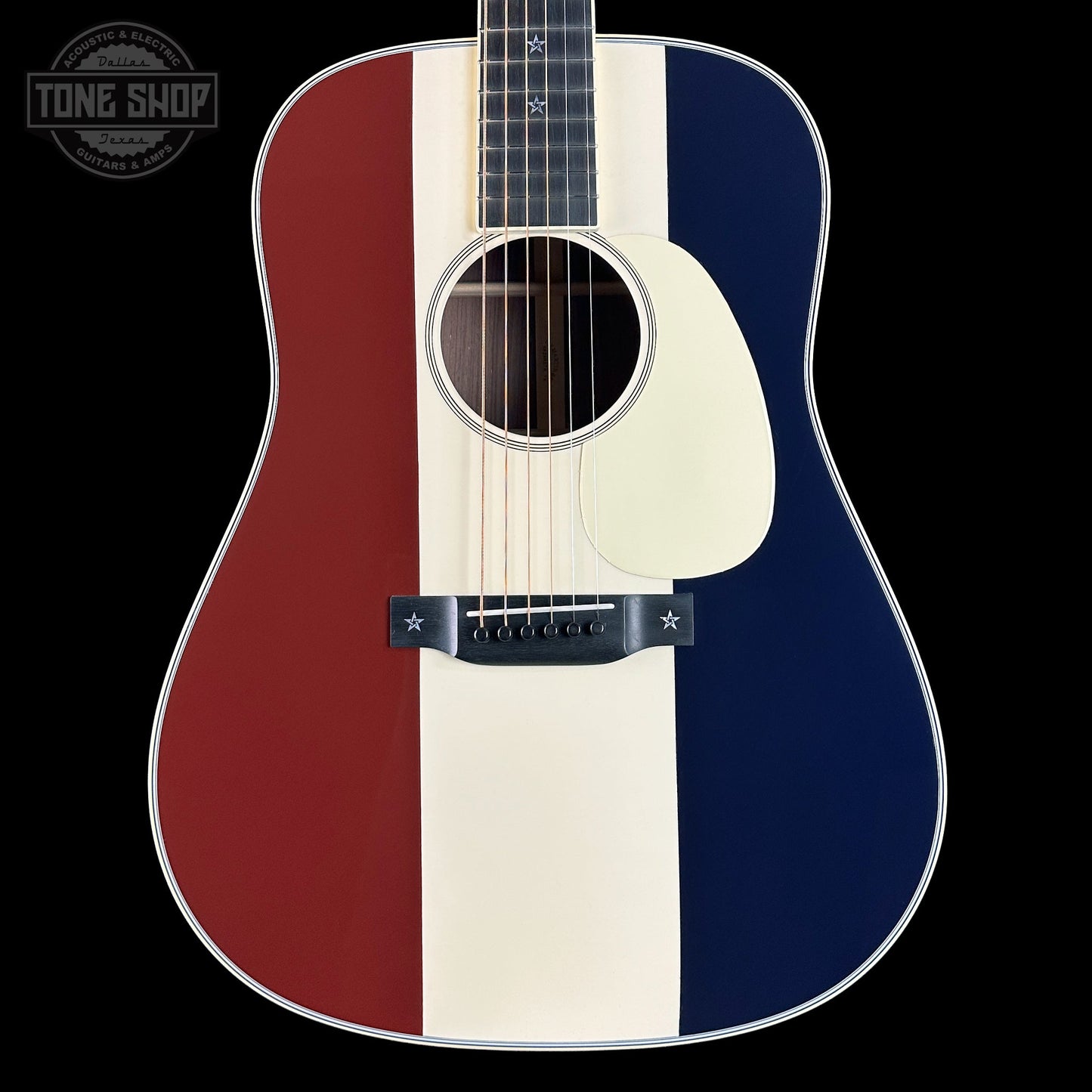 Martin Custom Shop Dread Red/White/Blue Sitka/EIR w/case 2868625