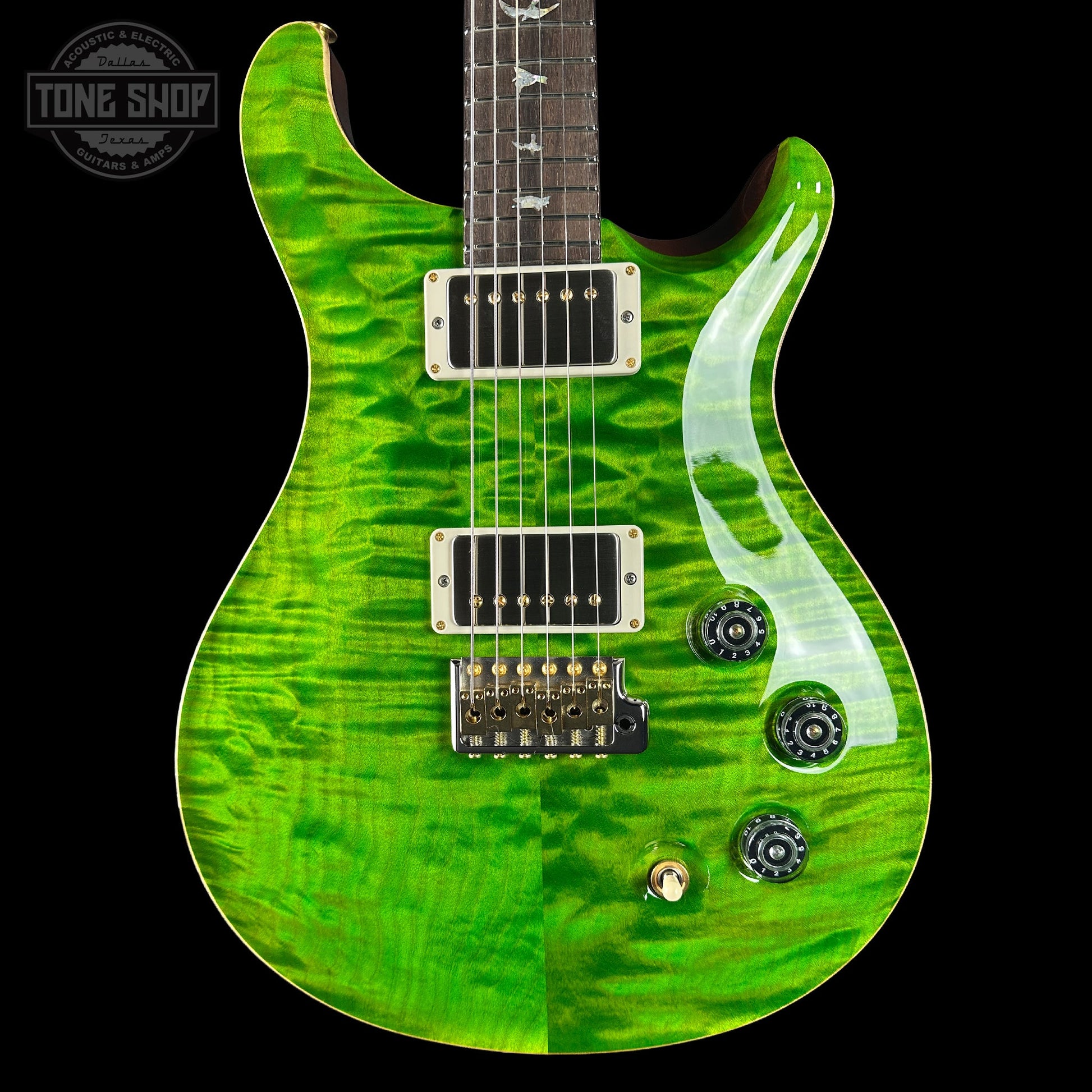 PRS Wood Library DGT Eriza Verde Quilt 10 Top Braz w/case 0411900