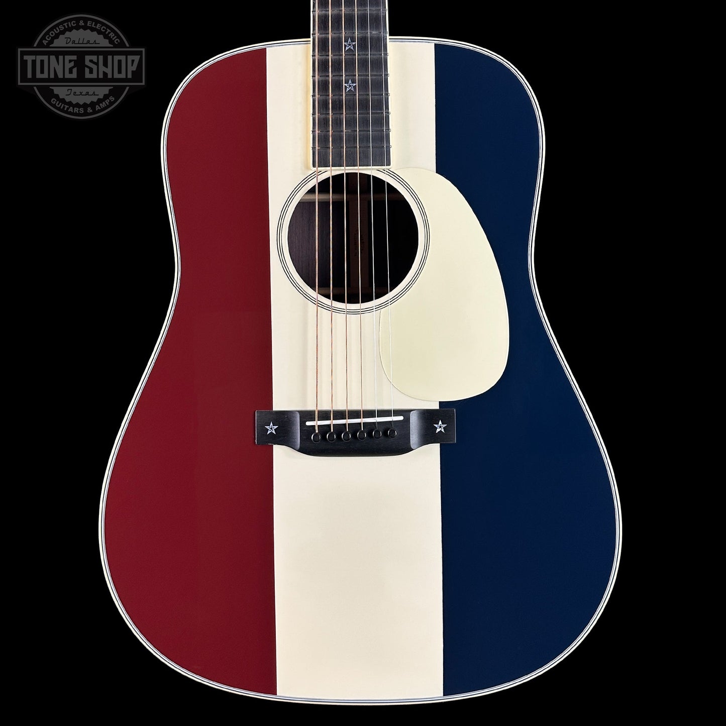 Martin Custom Shop Dread Red/White/Blue Sitka/EIR w/case 2868624