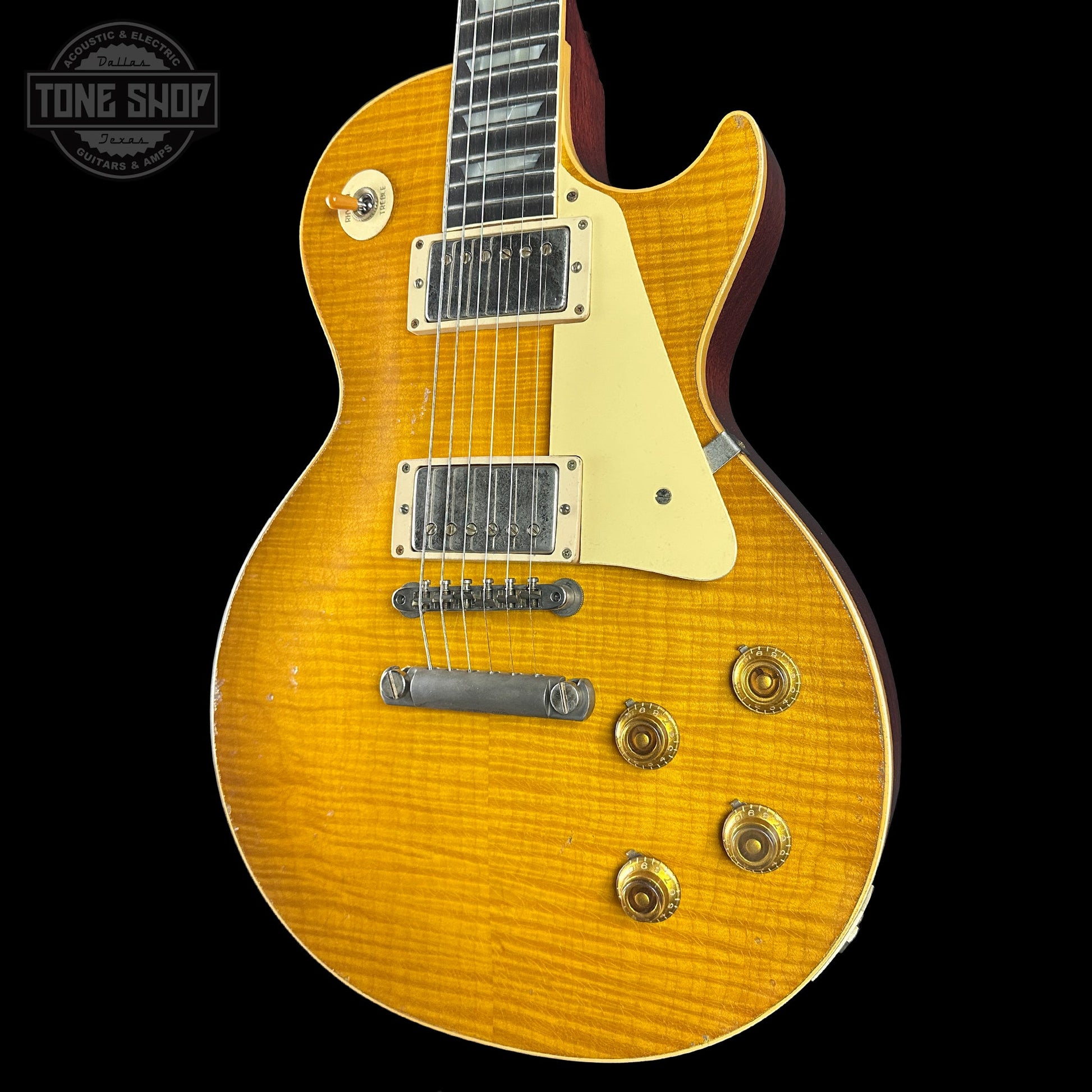Gibson Custom Dealer Select 1959 Les Paul Brazilian Lemon Burst Light Aged w/case 96098
