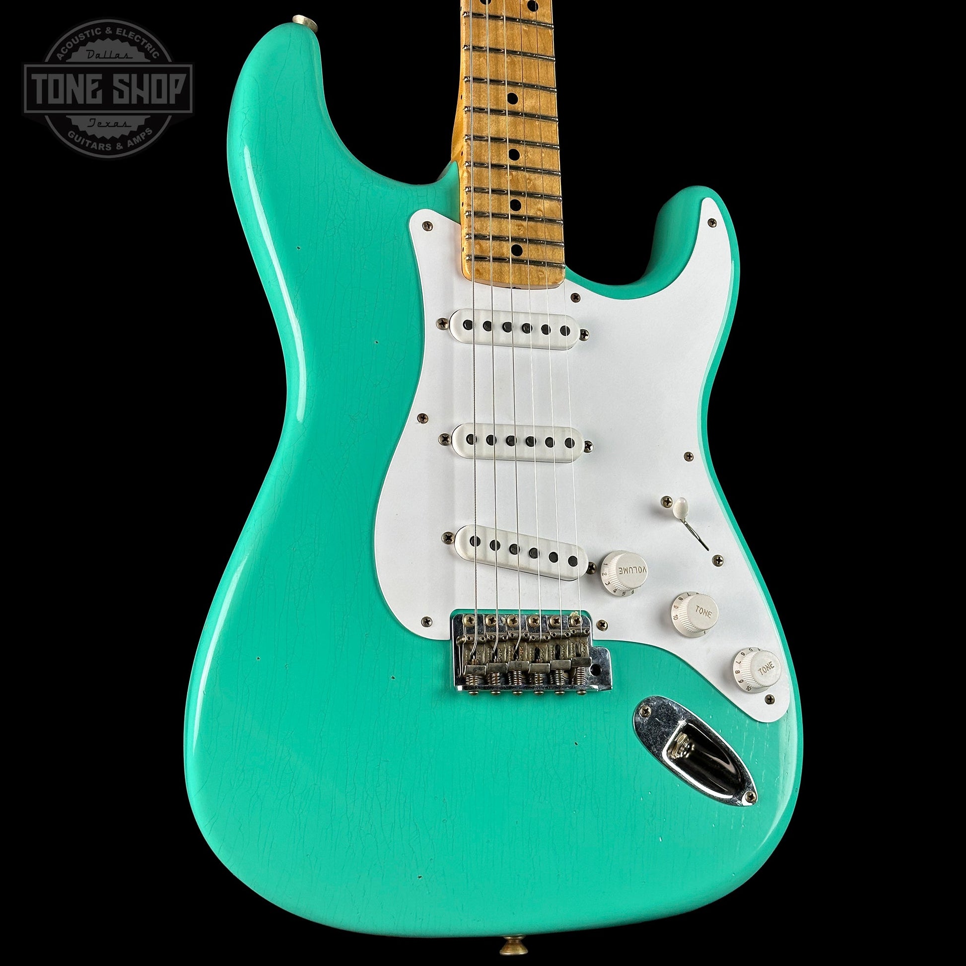 Fender Custom Shop 70th Anniversary 1954 Stratocaster Journeyman Relic Seafoam Green w/case