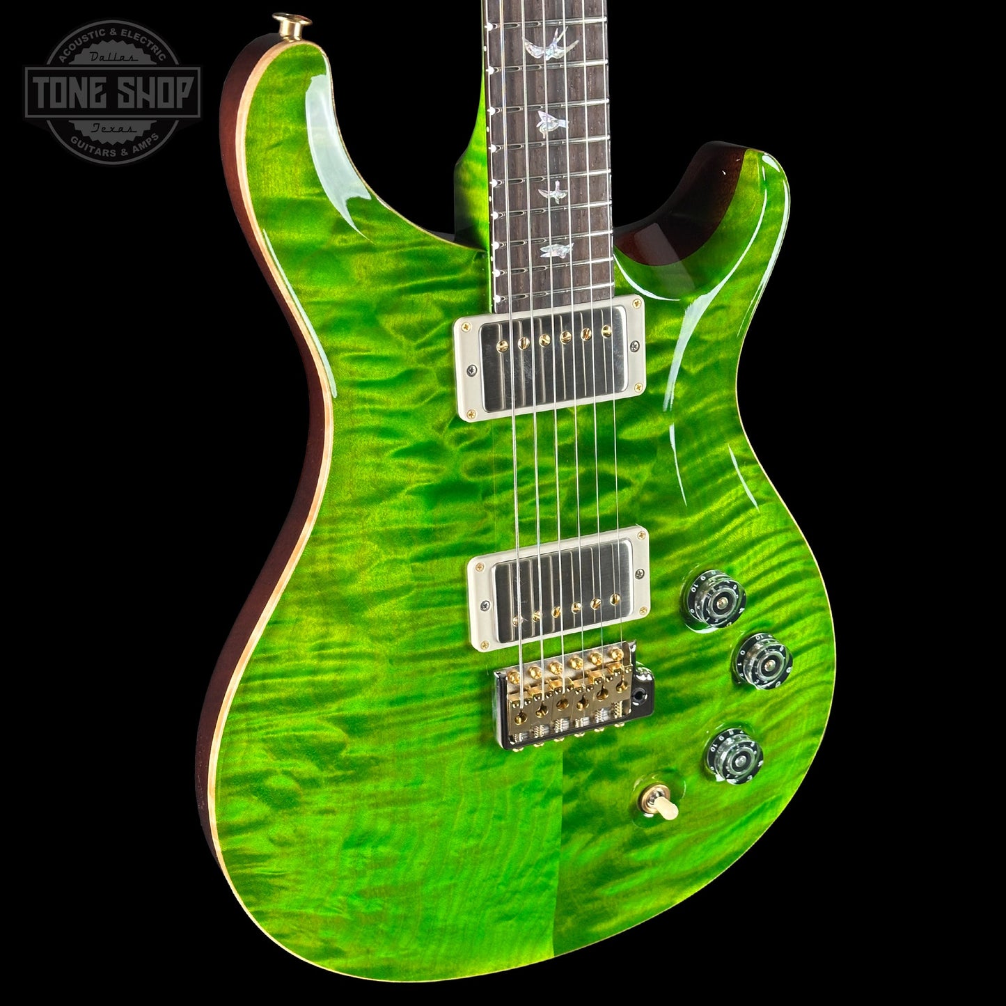PRS Wood Library DGT Eriza Verde Quilt 10 Top Braz w/case 0411900