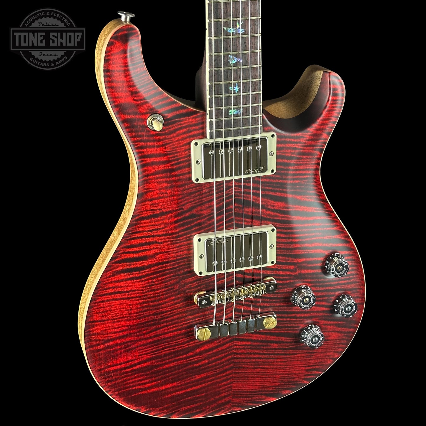 PRS Wood Library McCarty 594 Korina Red Tiger Satin RW neck w/case 0417620