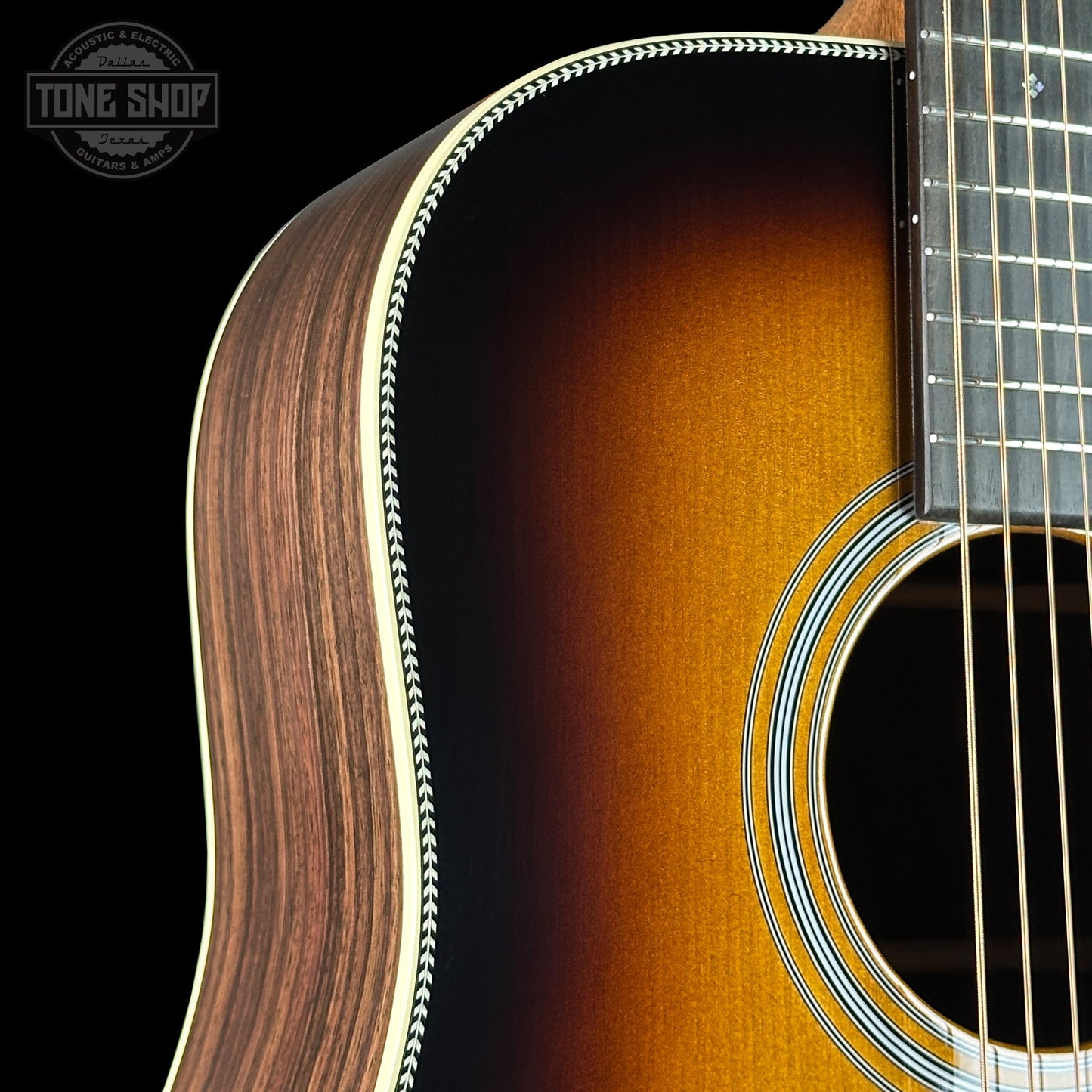 Martin Custom Shop Dread 28 Style 1935 Sunburst Adirondack / Wild Grain East Indian Rosewood w/case 2951516