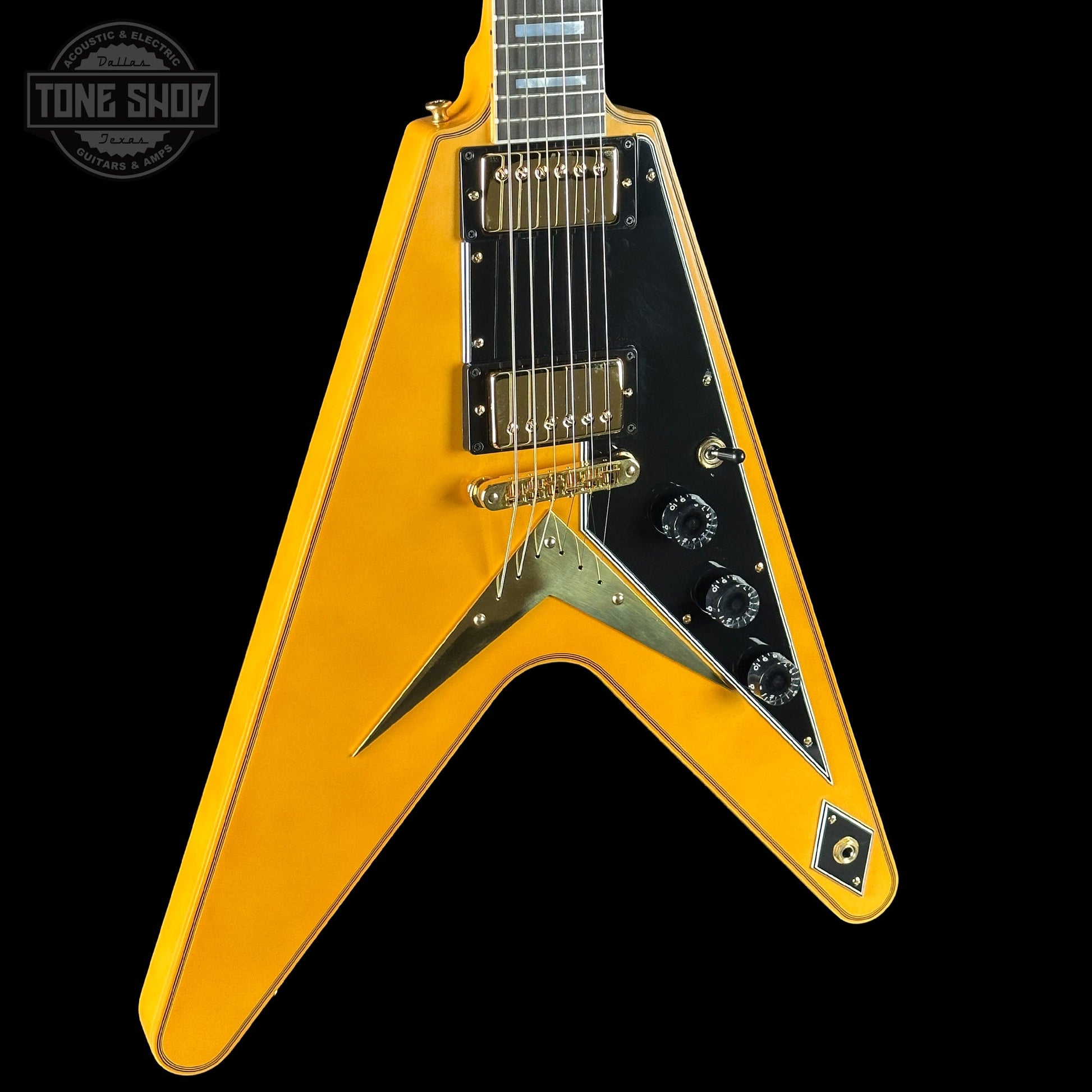 Gibson Custom Dealer Select Flying V Custom Heavy Antique White VOS w/case CS504009