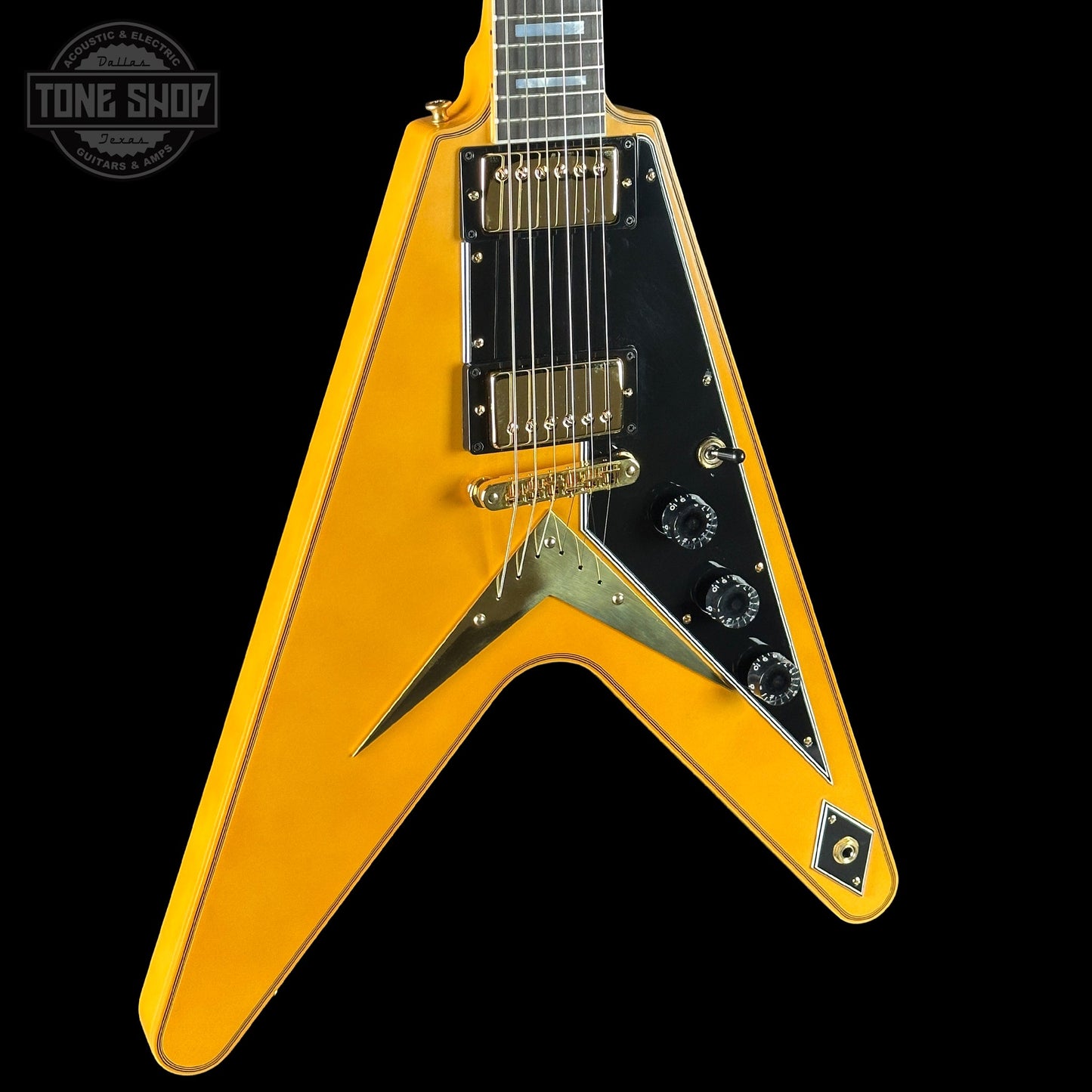 Gibson Custom Dealer Select Flying V Custom Heavy Antique White VOS w/case CS504009