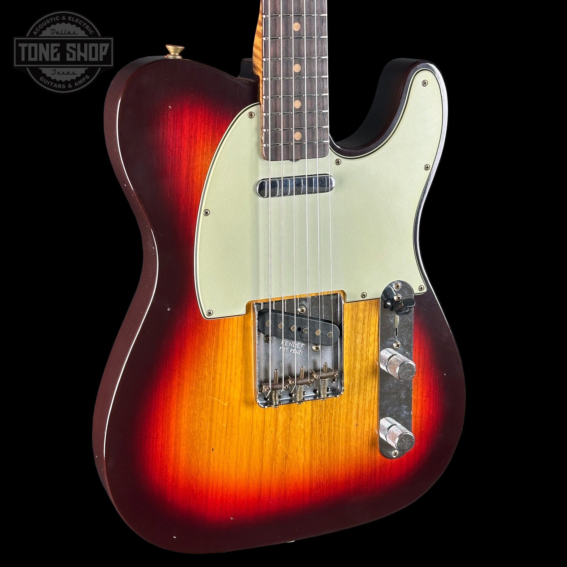 Fender Custom Shop TSG Exclusive ’63 Telecaster Chambered Chocolate 3-Tone Sunburst Journeyman Relic w/case CZ588759