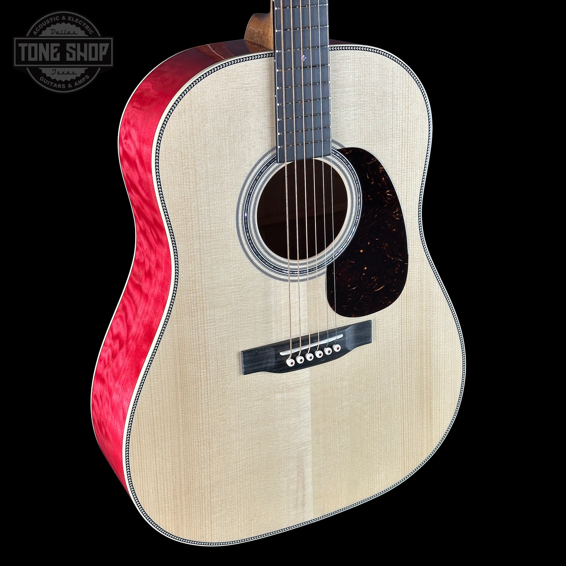 Martin Custom Shop Dread Slope Shoulder 28 Style Adirondack/ Quilted Maple w/case 2981104