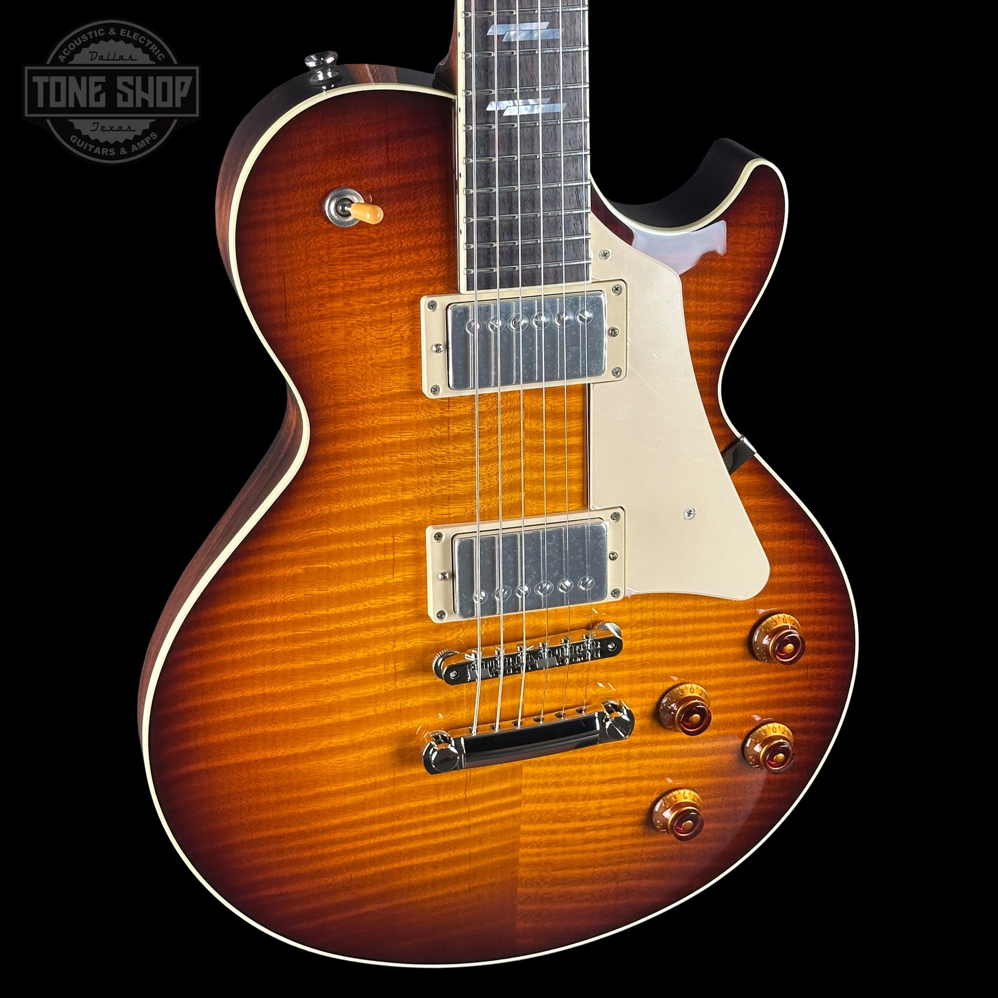 Collings CL City Limits Tobacco Sunburst Parallelogram Inlay Throbaks w/Case CL251673
