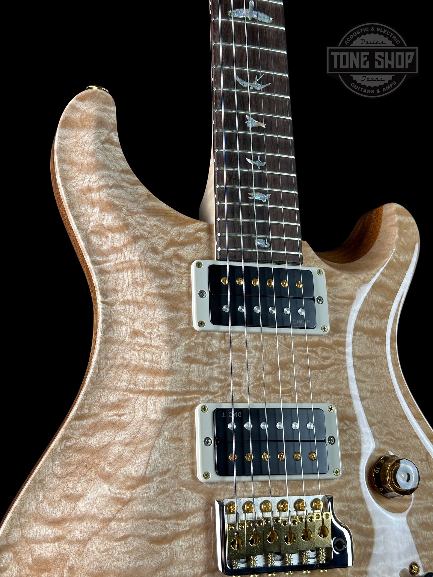 PRS Wood Library Custom 24 Quilt 10 Top Natural w/case 0406616
