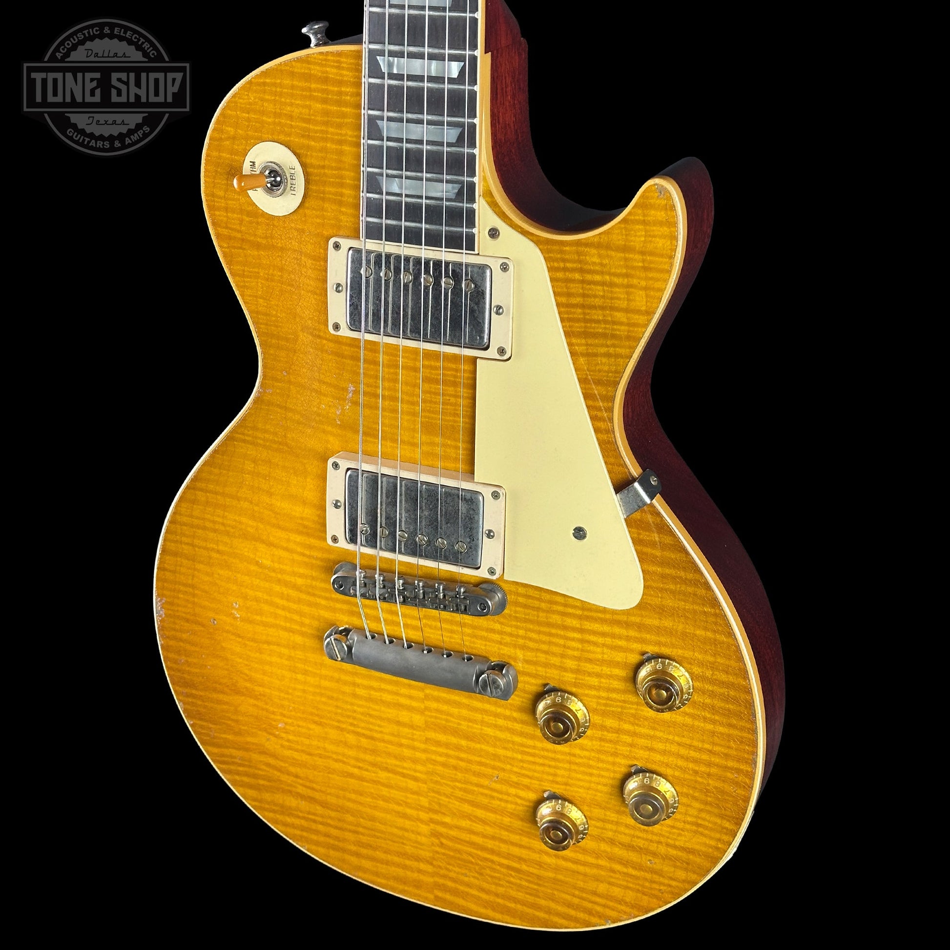 Gibson Custom Dealer Select 1959 Les Paul Brazilian Lemon Burst Light Aged w/case 96098