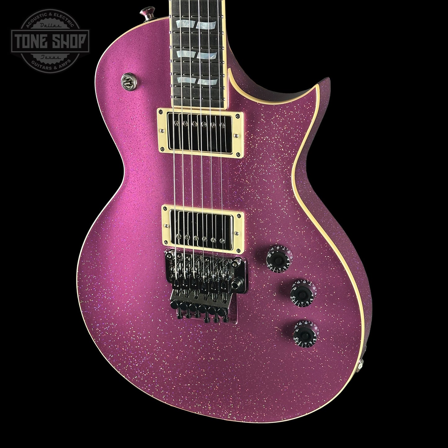 ESP USA Eclipse Disco Pink Sparkle Floyd Rose Duncans w/Case