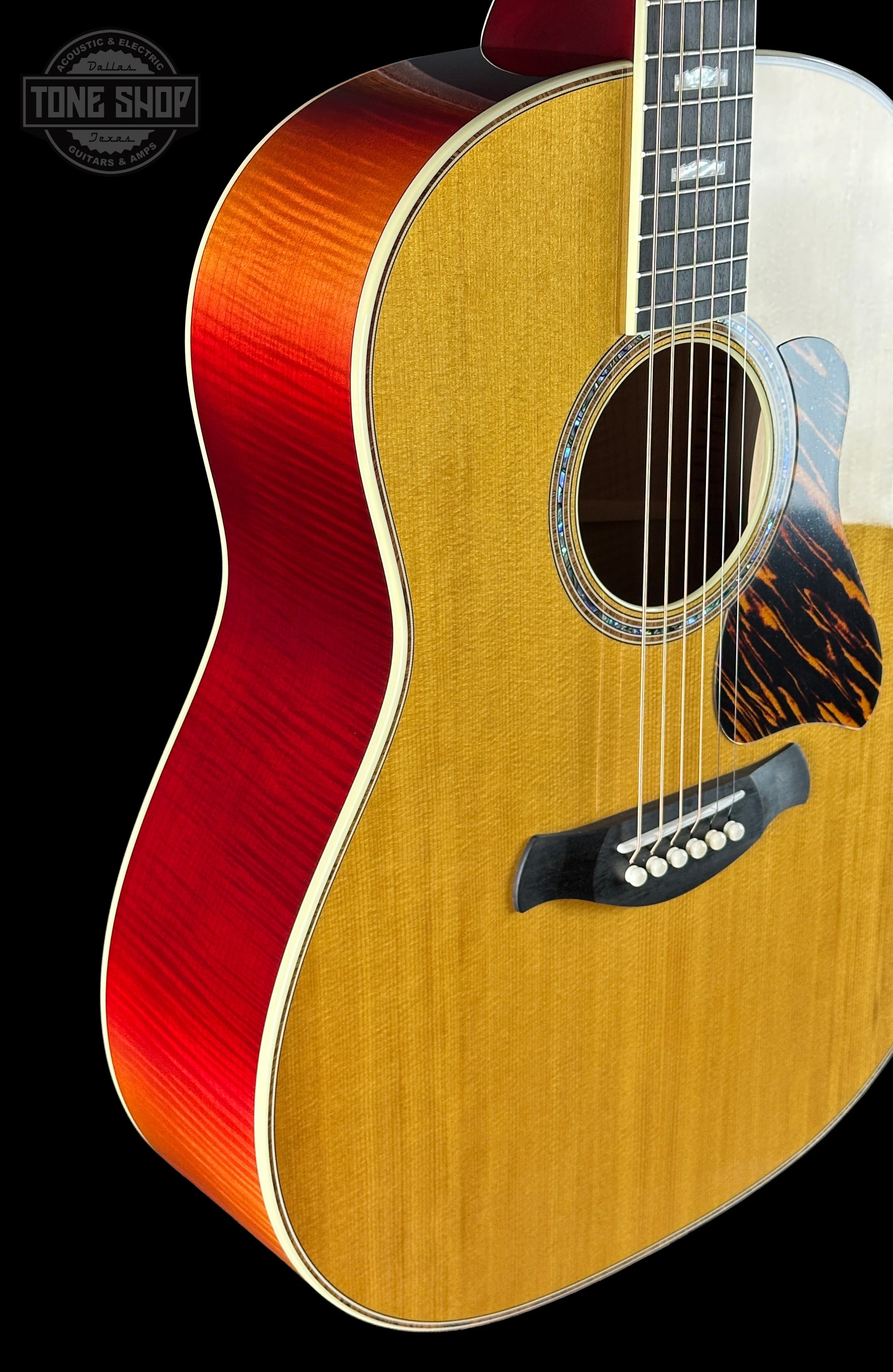 Taylor Custom Gold Label GP Sitka / Big Leaf Maple Cherry Sunburst Back w/case 1210095082