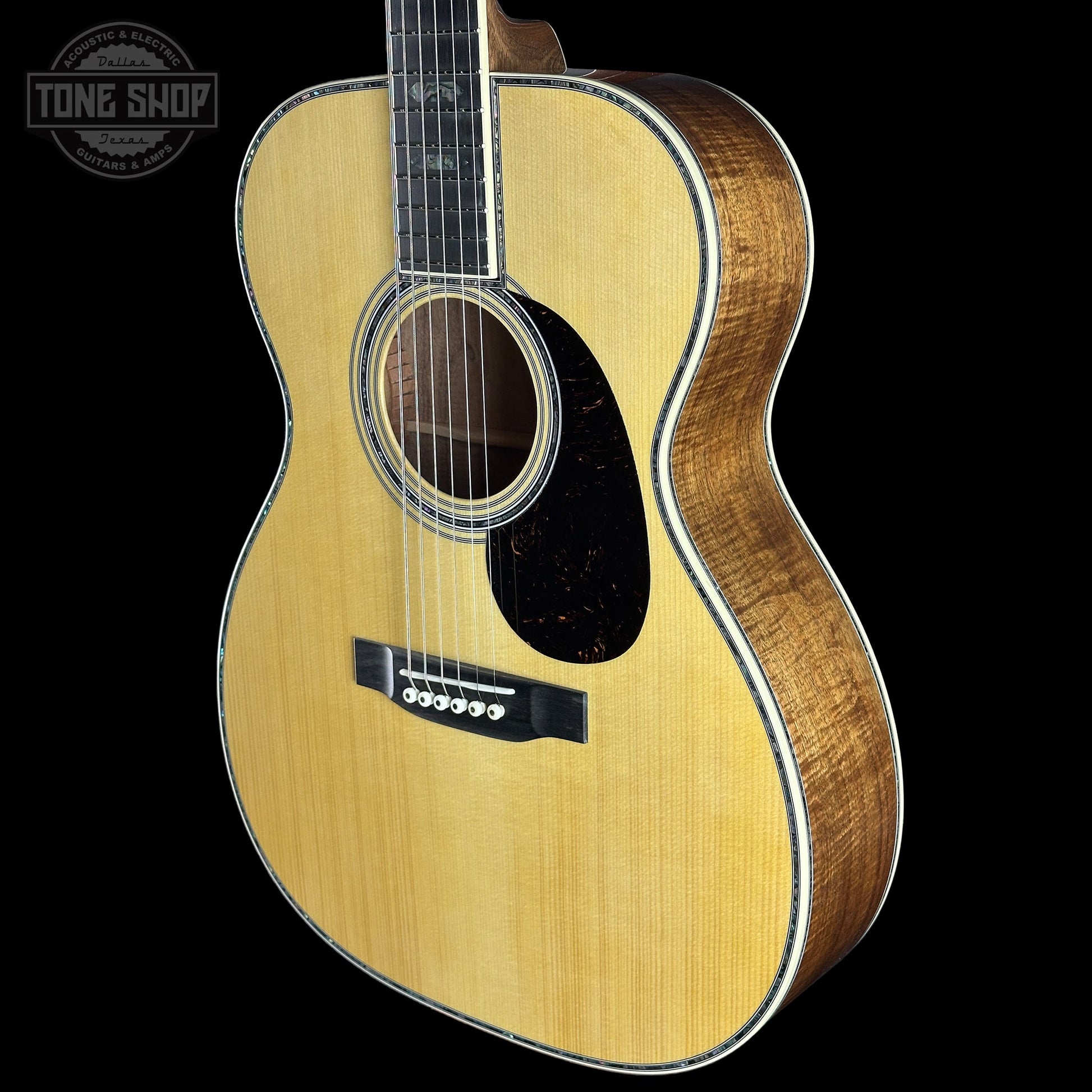 Martin Custom Shop OM 45 Style Adirondack/Exceptional Broad Figure Koa w/case 2964094