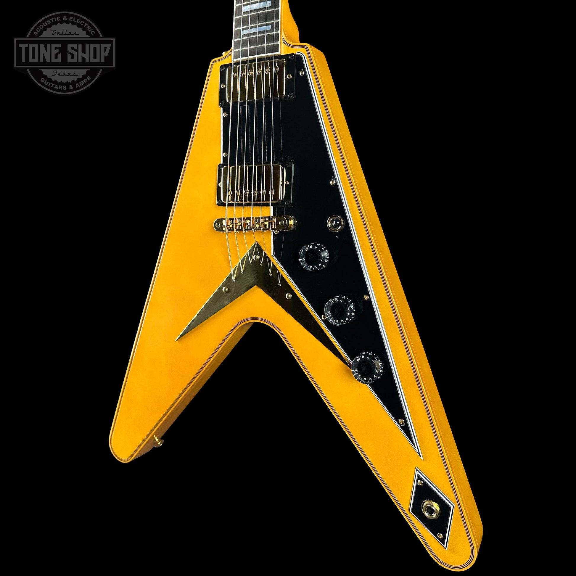 Gibson Custom Dealer Select Flying V Custom Heavy Antique White VOS w/case CS504009