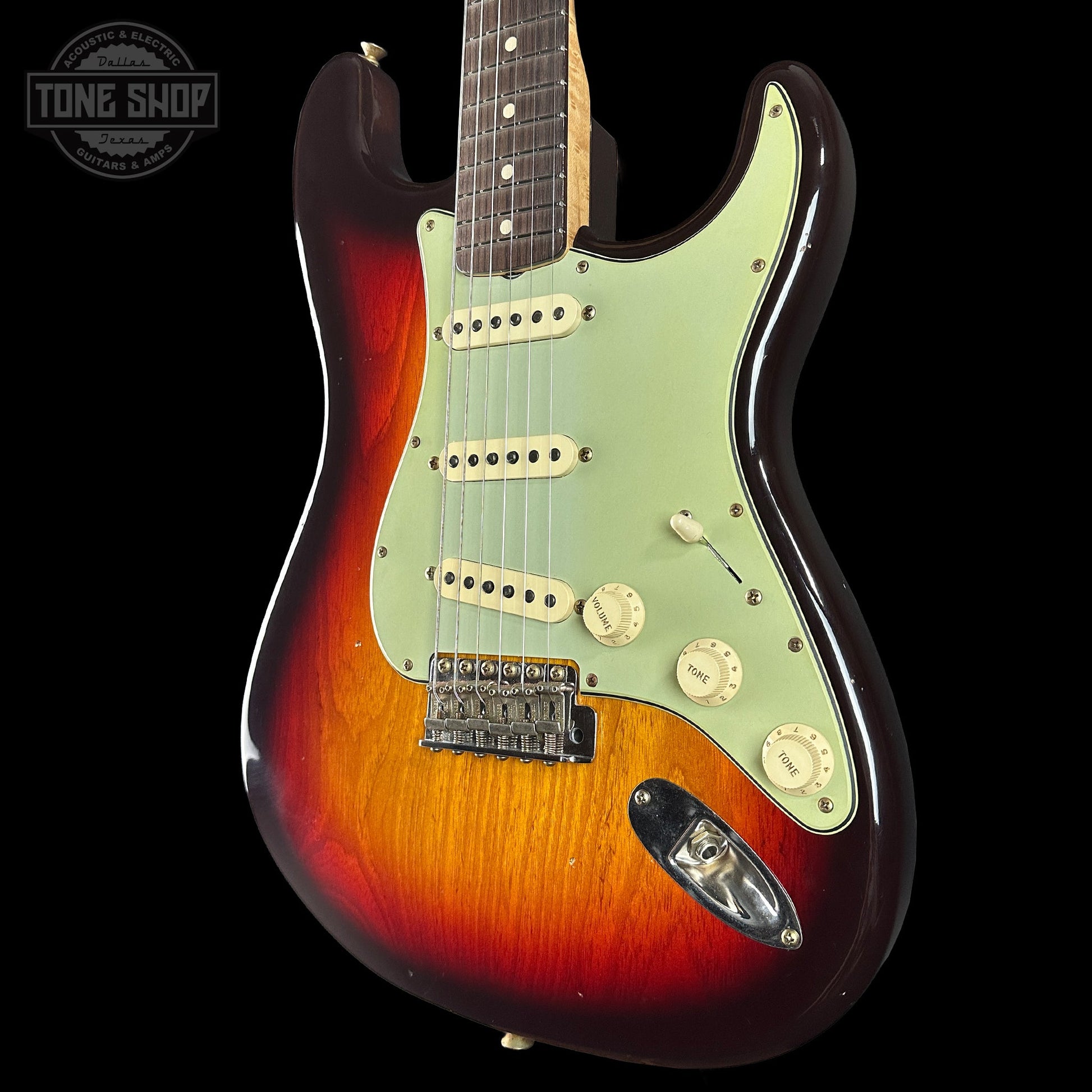 Fender Custom Shop 1963 Stratocaster Journeyman Relic Chocolate 3 Tone Sunburst AAA Maple Neck w/case CZ588676
