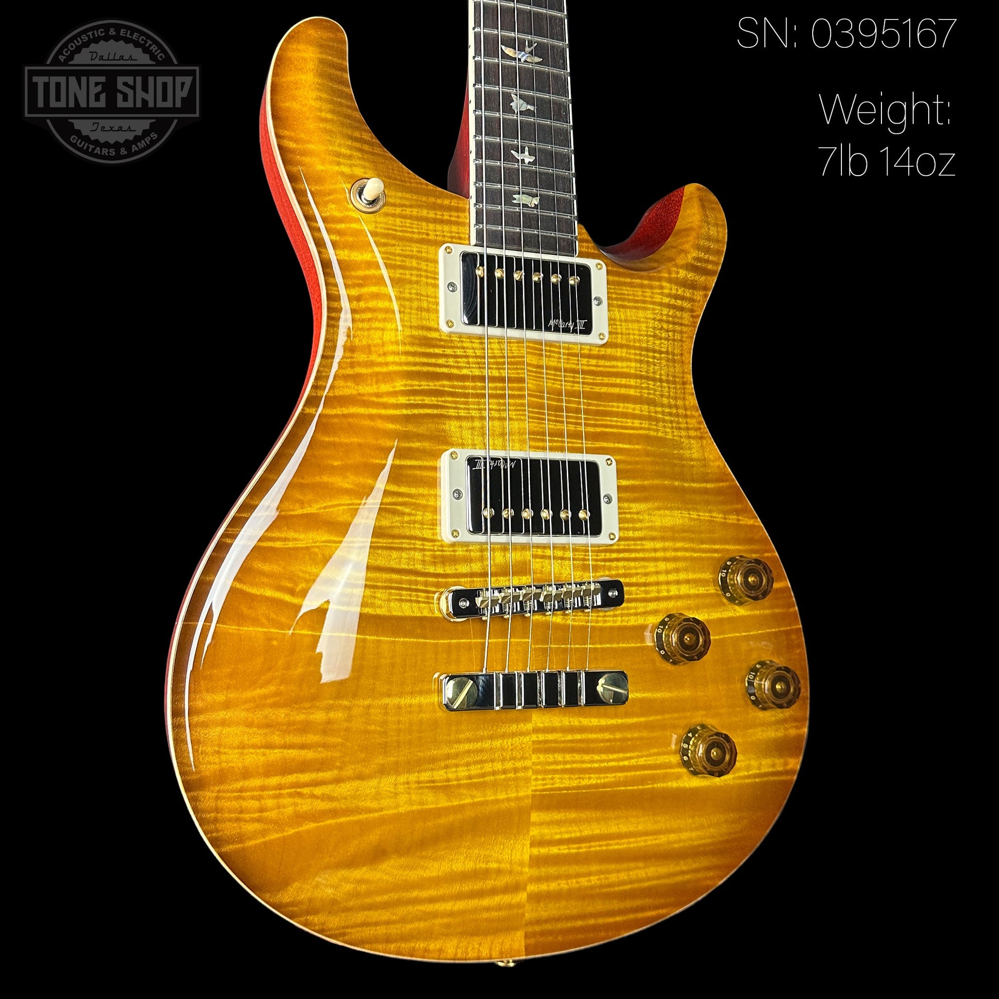 PRS McCarty 594 10 Top McCarty Sunburst w/case