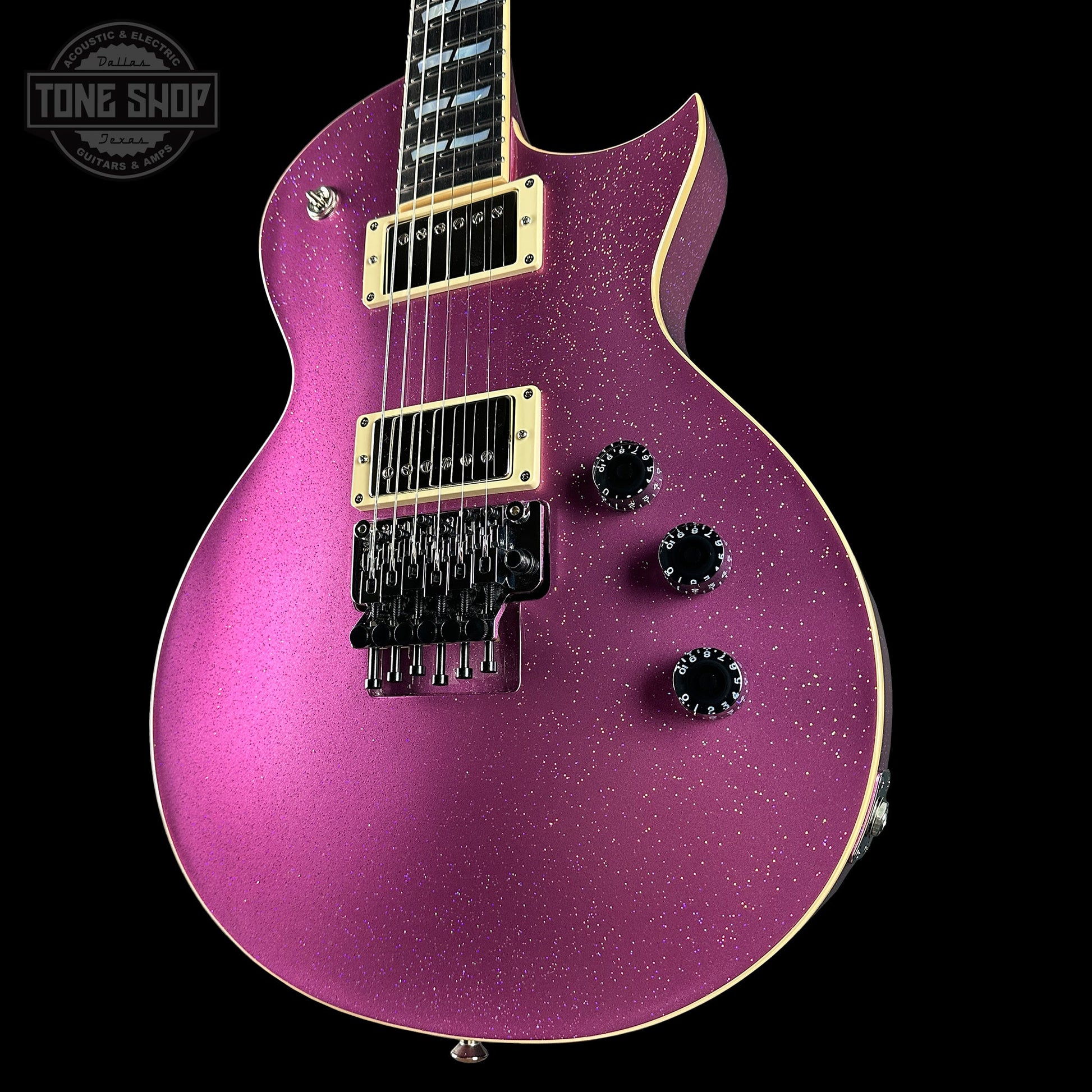 ESP USA Eclipse Disco Pink Sparkle Floyd Rose Duncans w/Case