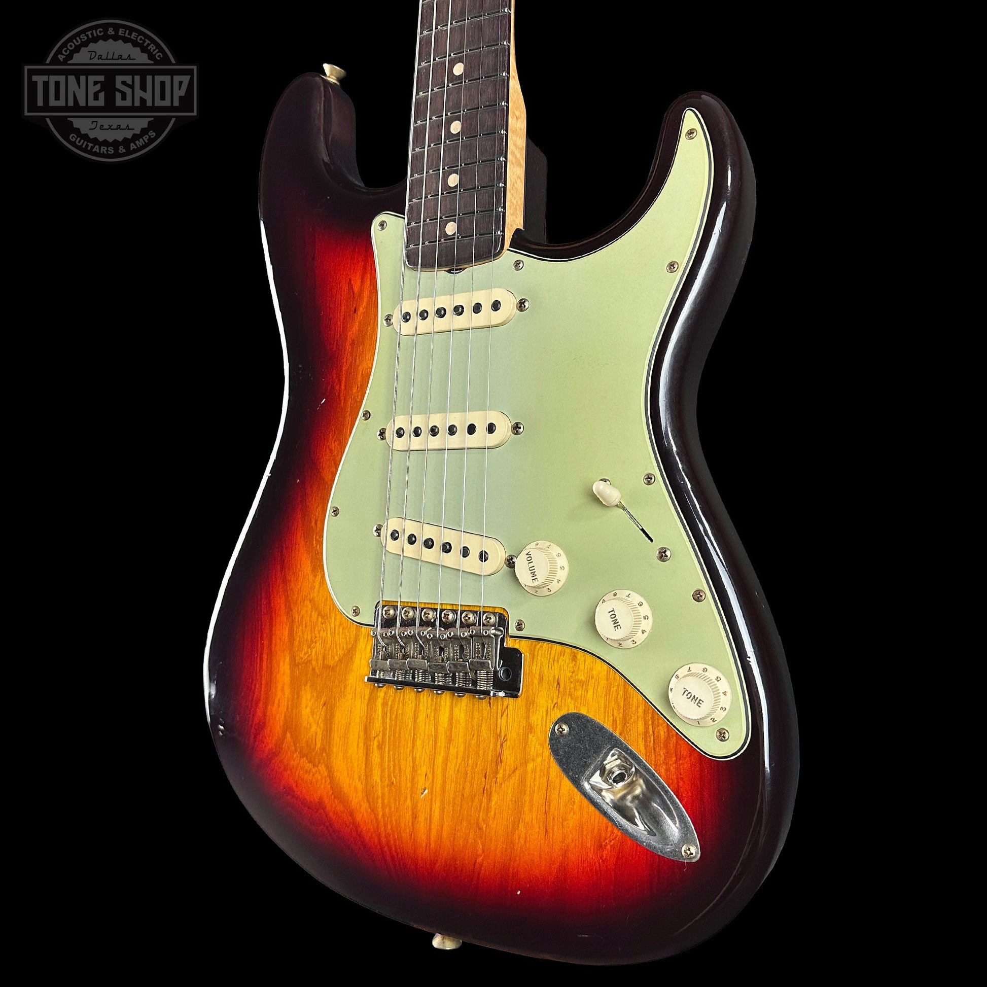 Fender Custom Shop 1963 Stratocaster Journeyman Relic Chocolate 3 Tone Sunburst AAA Maple Neck w/case CZ587631