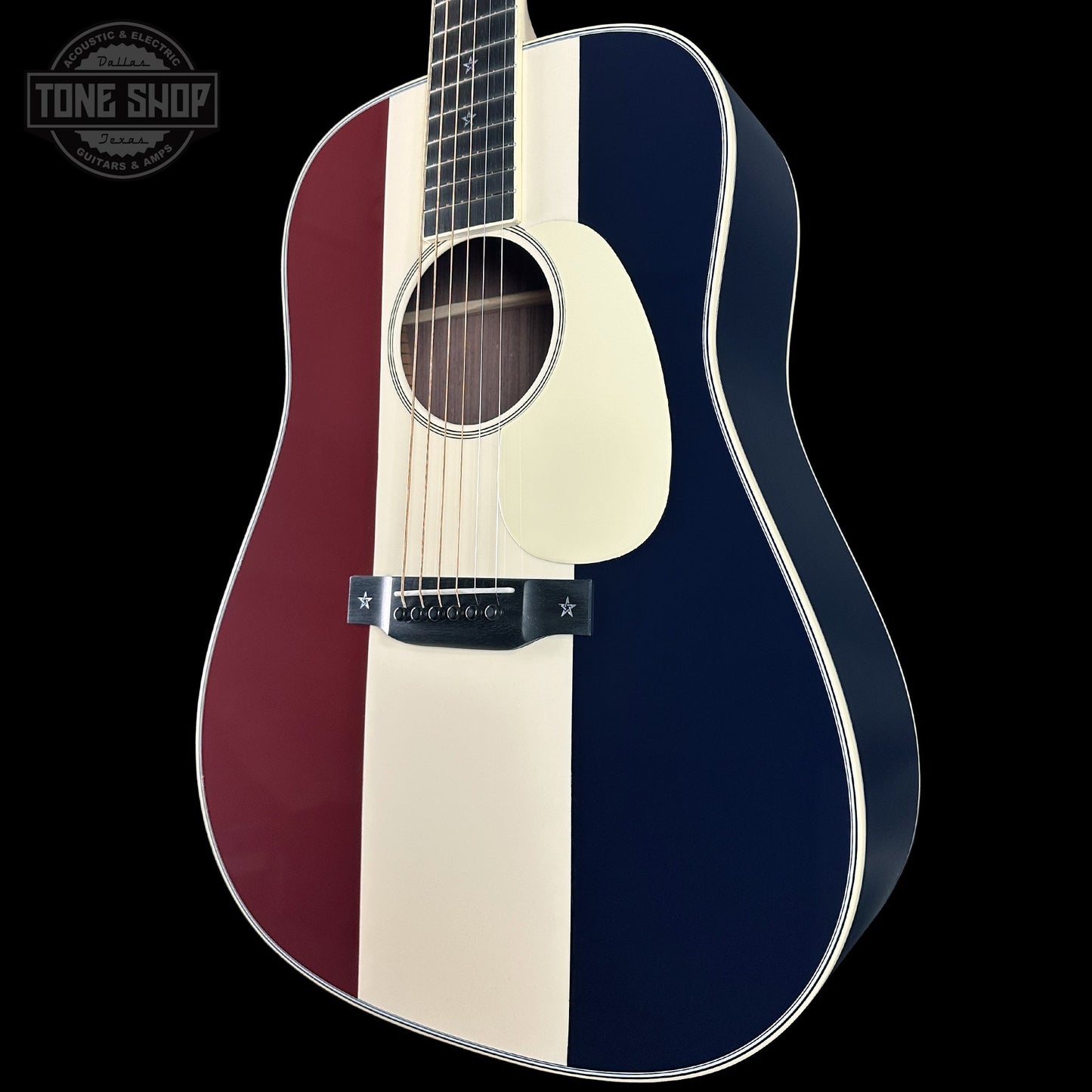 Martin Custom Shop Dread Red/White/Blue Sitka/EIR w/case 2868625