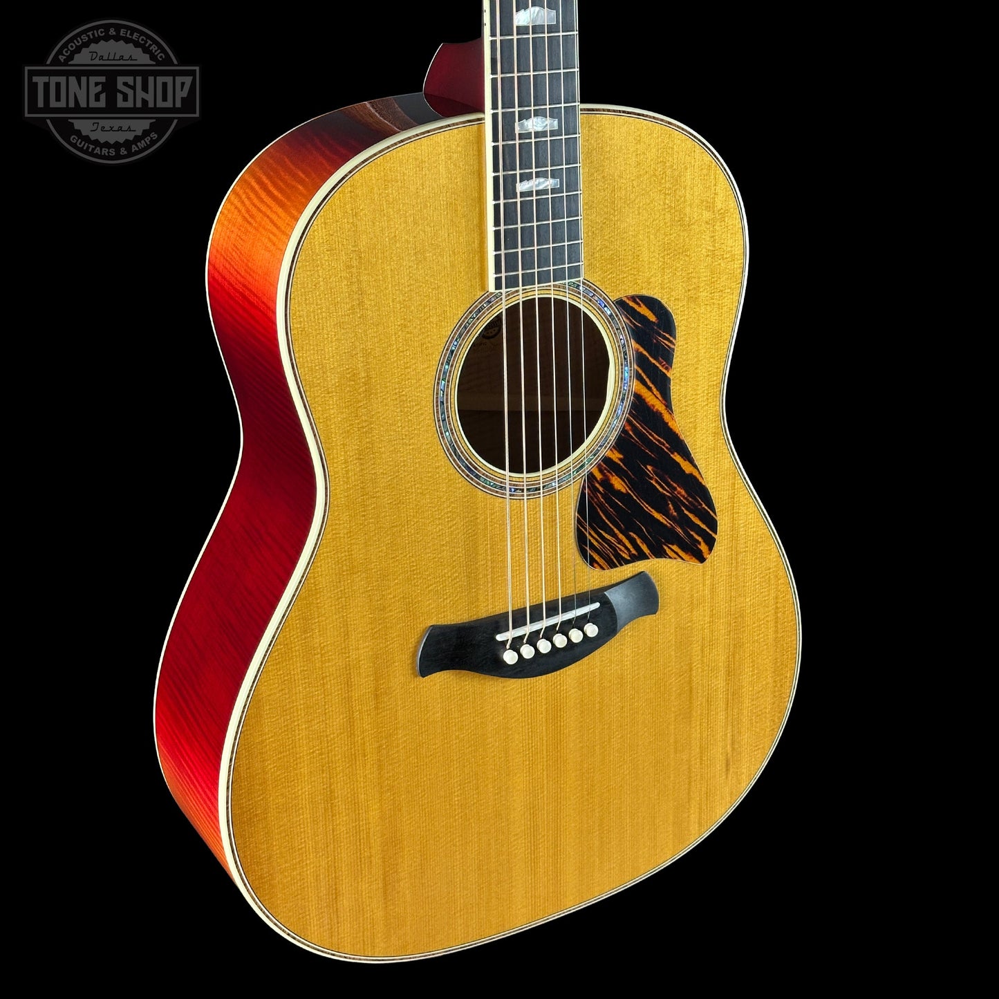 Taylor Custom Gold Label GP Sitka / Big Leaf Maple Cherry Sunburst Back w/case 1210095082