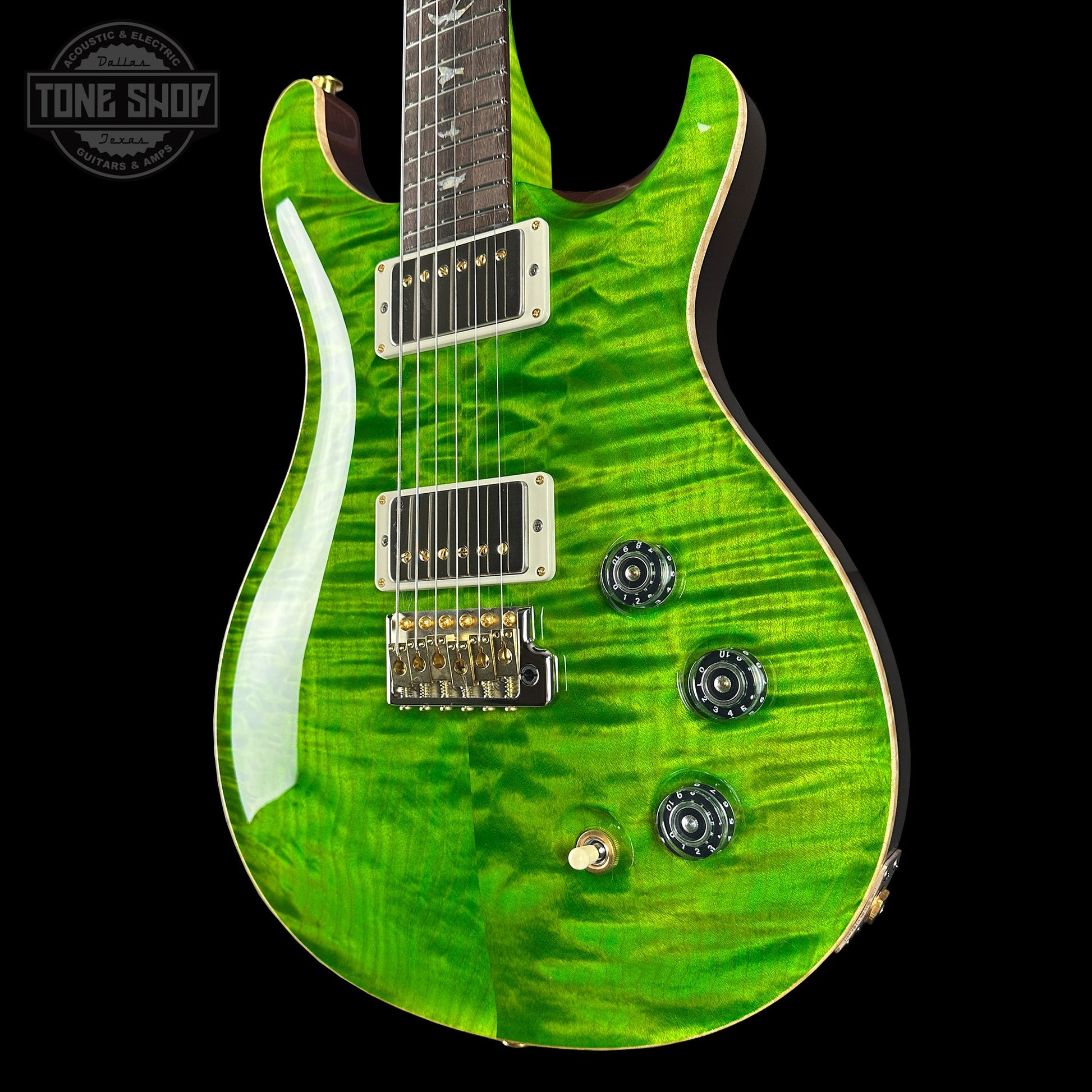 PRS Wood Library DGT Eriza Verde Quilt 10 Top Braz w/case 0411900