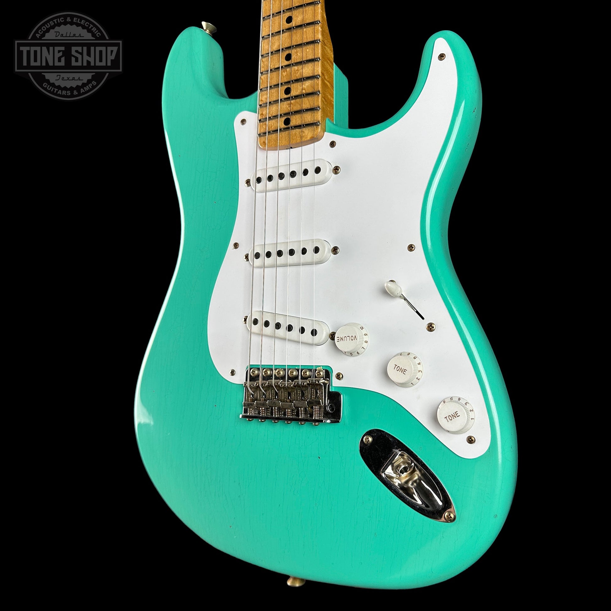 Fender Custom Shop 70th Anniversary 1954 Stratocaster Journeyman Relic Seafoam Green w/case
