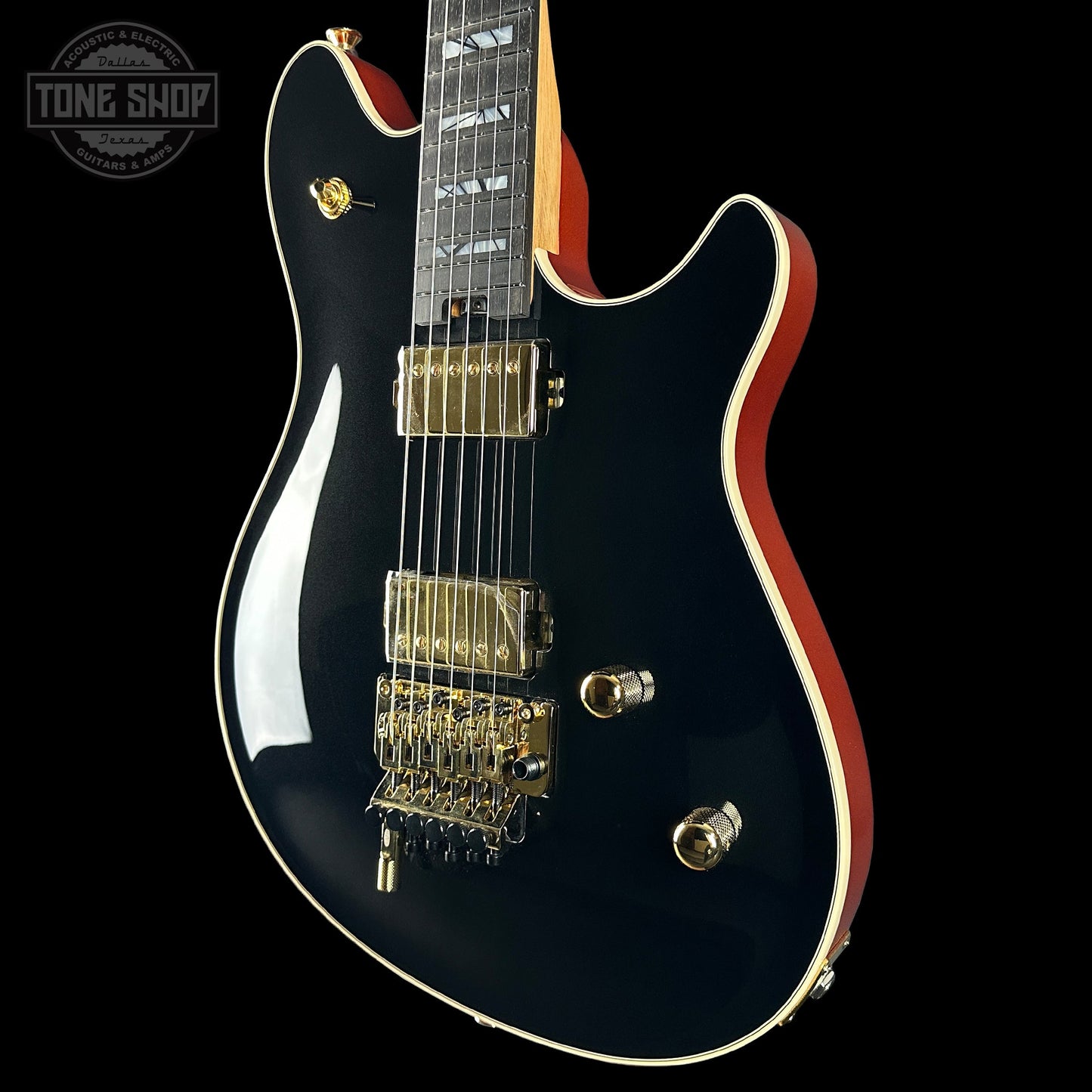 EVH Custom Shop Wolfgang 2H Black Metallic/Candy Tangerine w/case WG17682A