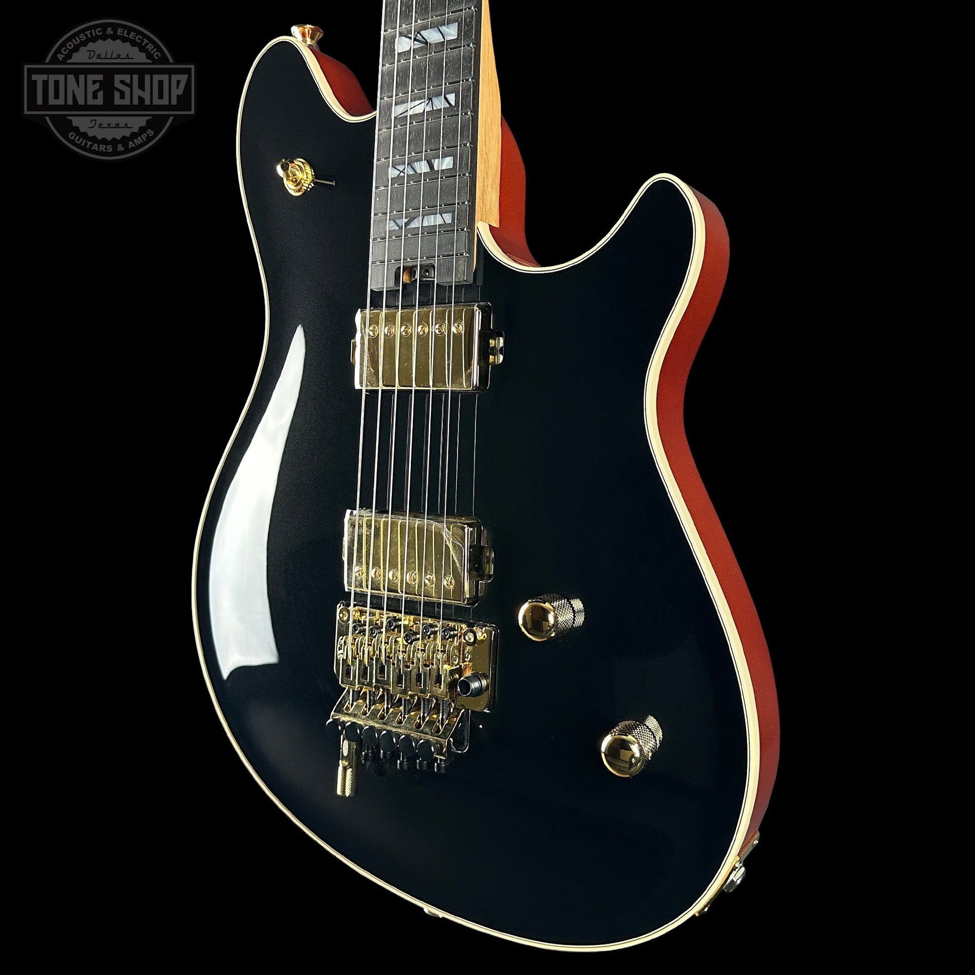 EVH Custom Shop Wolfgang 2H Black Metallic/Candy Tangerine w/case WG17682A