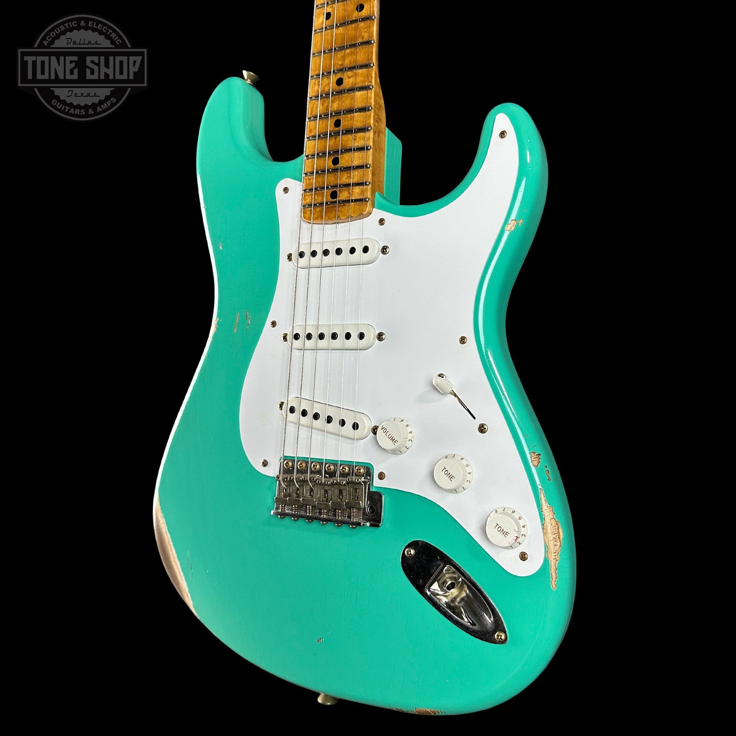 Fender Custom Shop 70th Anniversary 1954 Stratocaster Relic Surf Green w/case XN5745