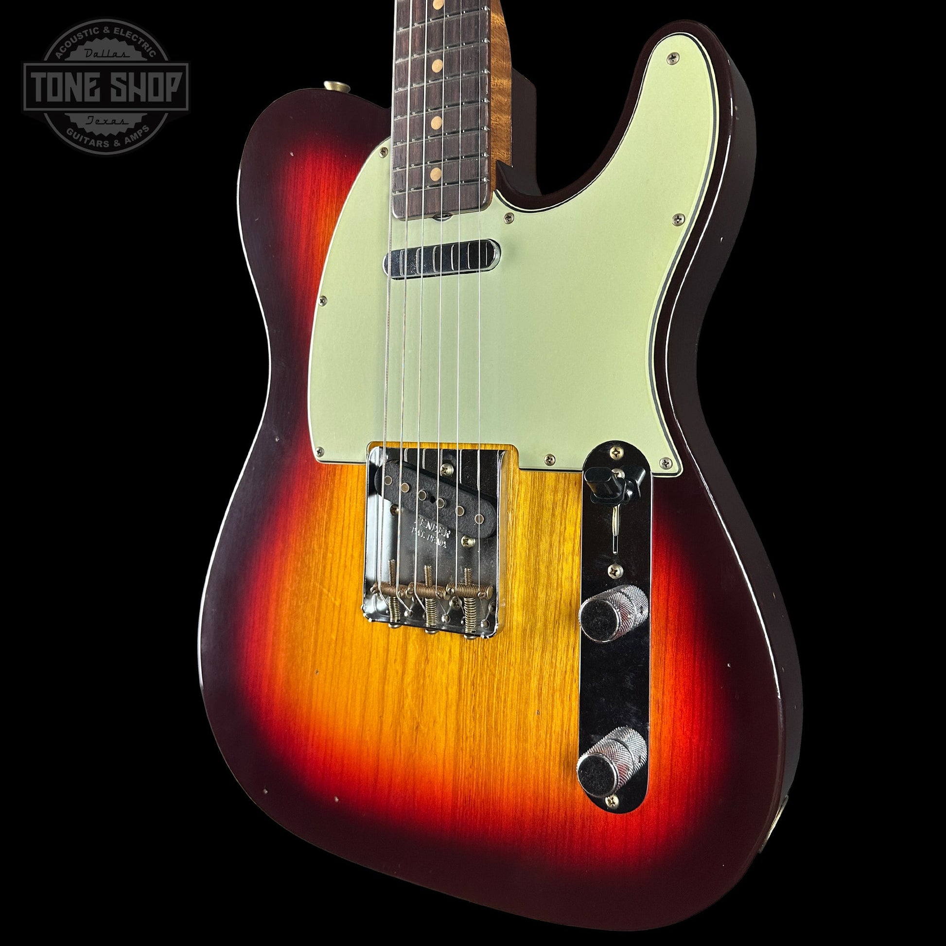 Fender Custom Shop TSG Exclusive ’63 Telecaster Chambered Chocolate 3-Tone Sunburst Journeyman Relic w/case CZ588759