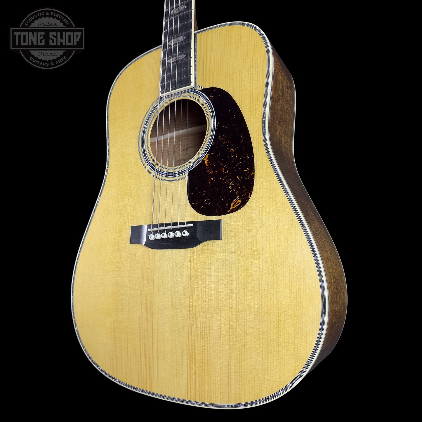 Martin Custom Shop Dread 45 Style Adirondack/Exceptional Broad Figure Koa w/case 2964096