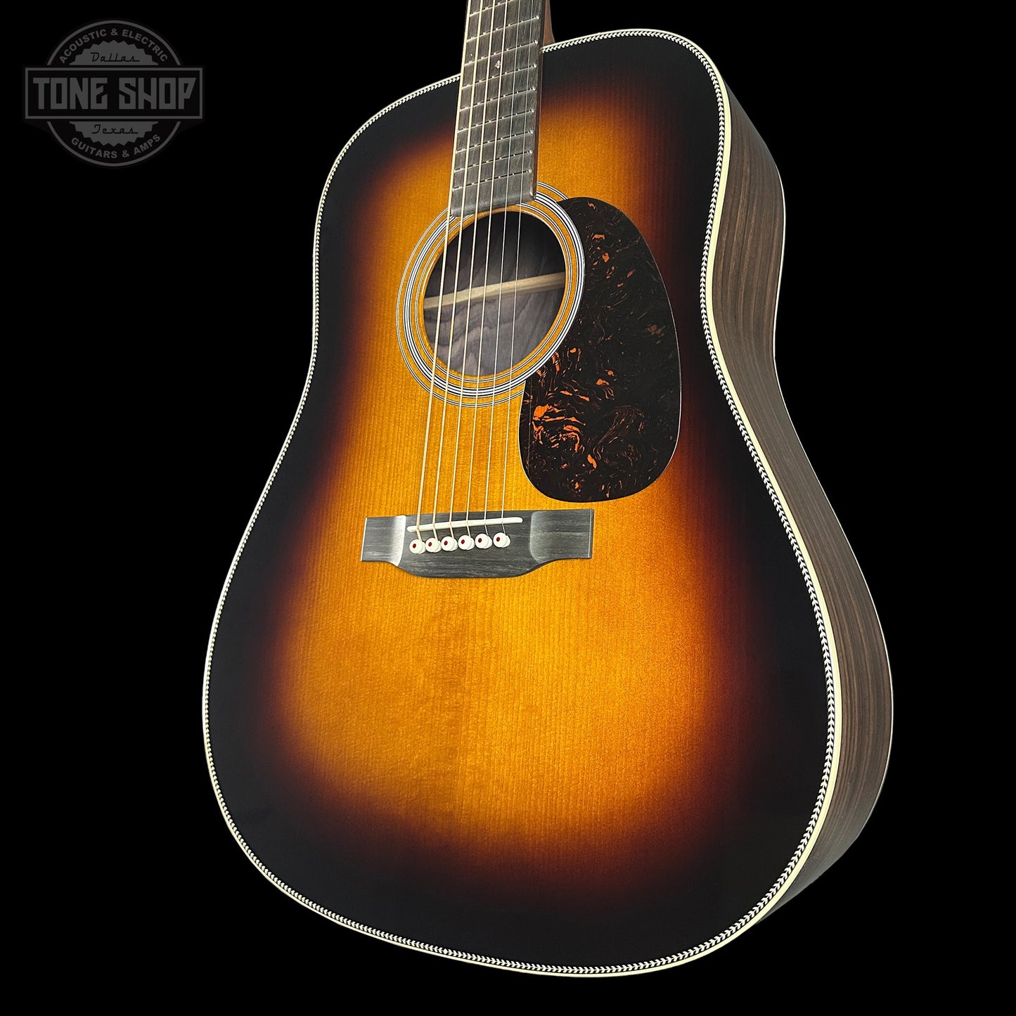 Martin Custom Shop Dread 28 Style 1935 Sunburst Adirondack / Wild Grain East Indian Rosewood w/case 2951516