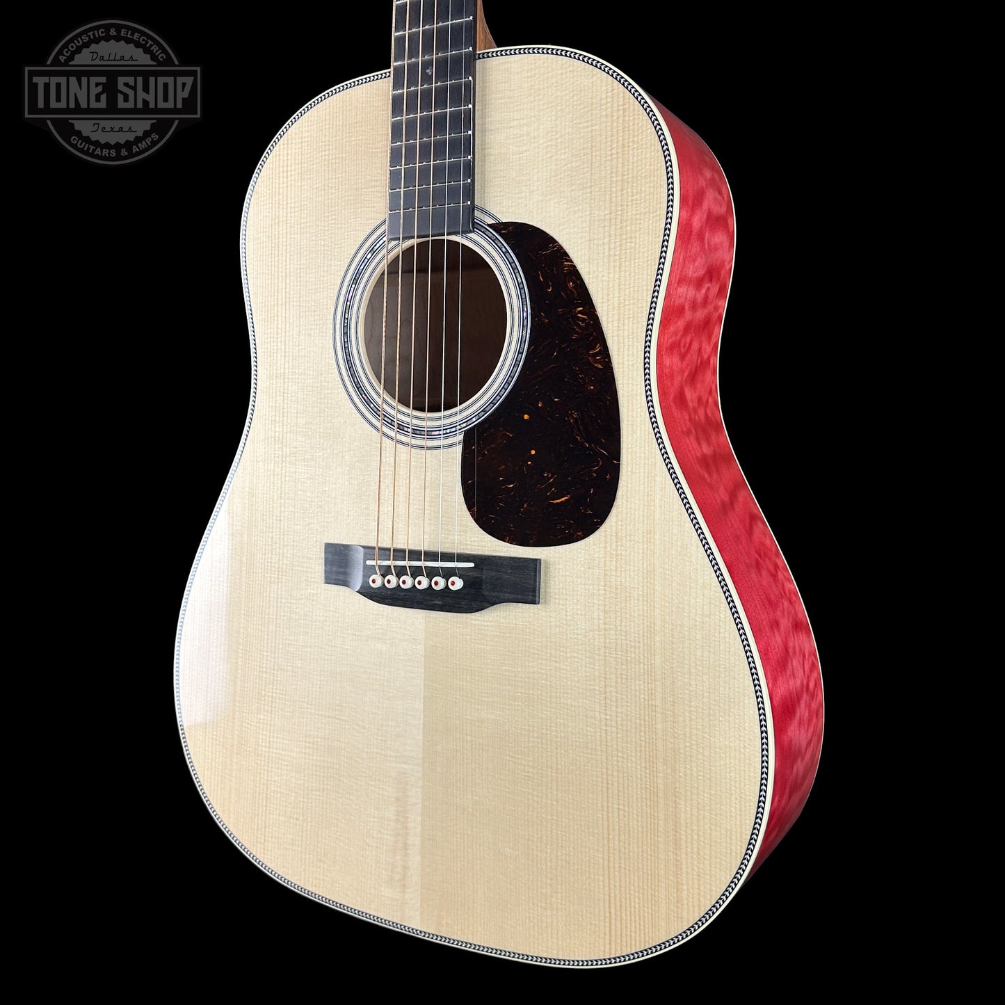 Martin Custom Shop Dread Slope Shoulder 28 Style Adirondack/ Quilted Maple w/case 2981104