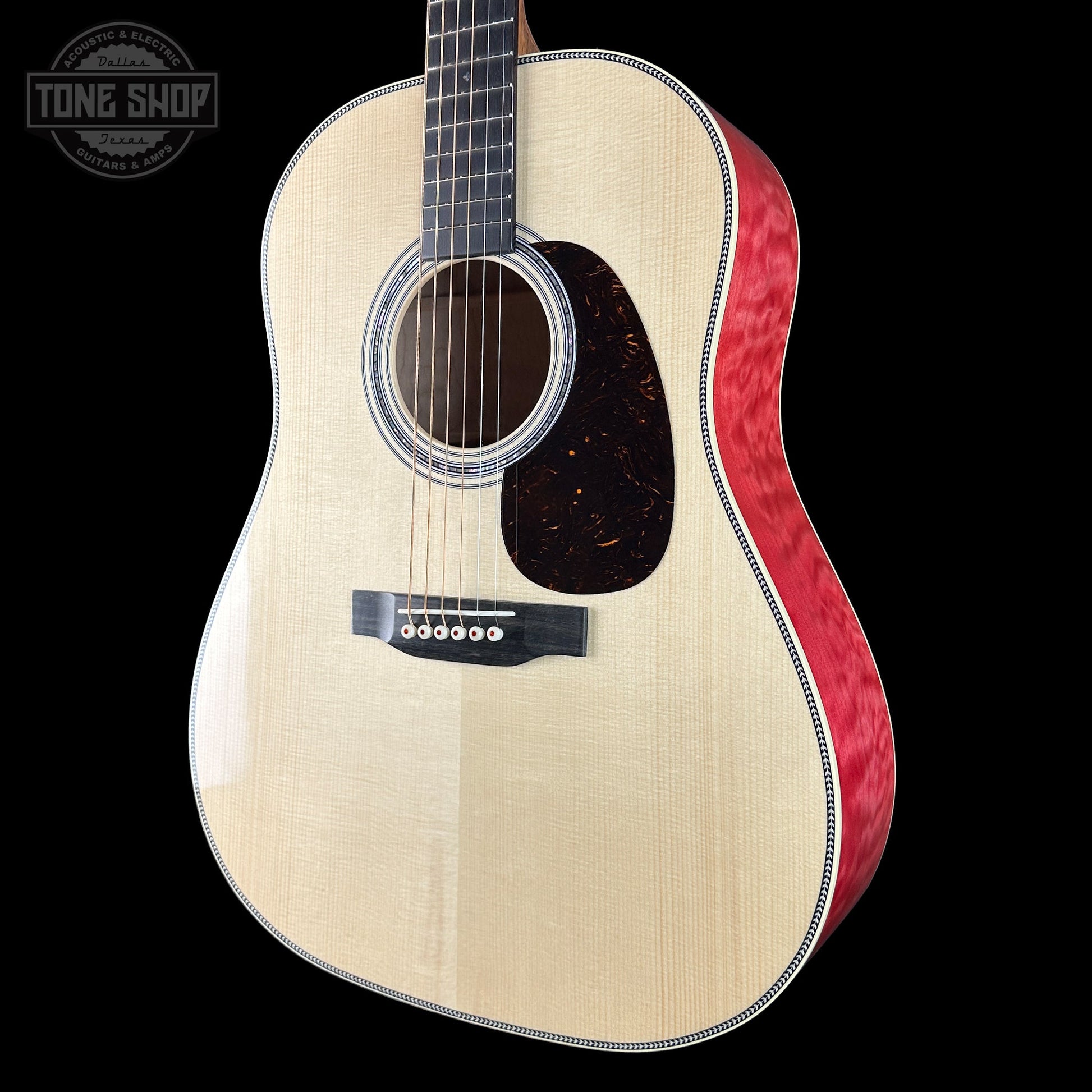 Martin Custom Shop Dread Slope Shoulder 28 Style Adirondack/ Quilted Maple w/case 2981104