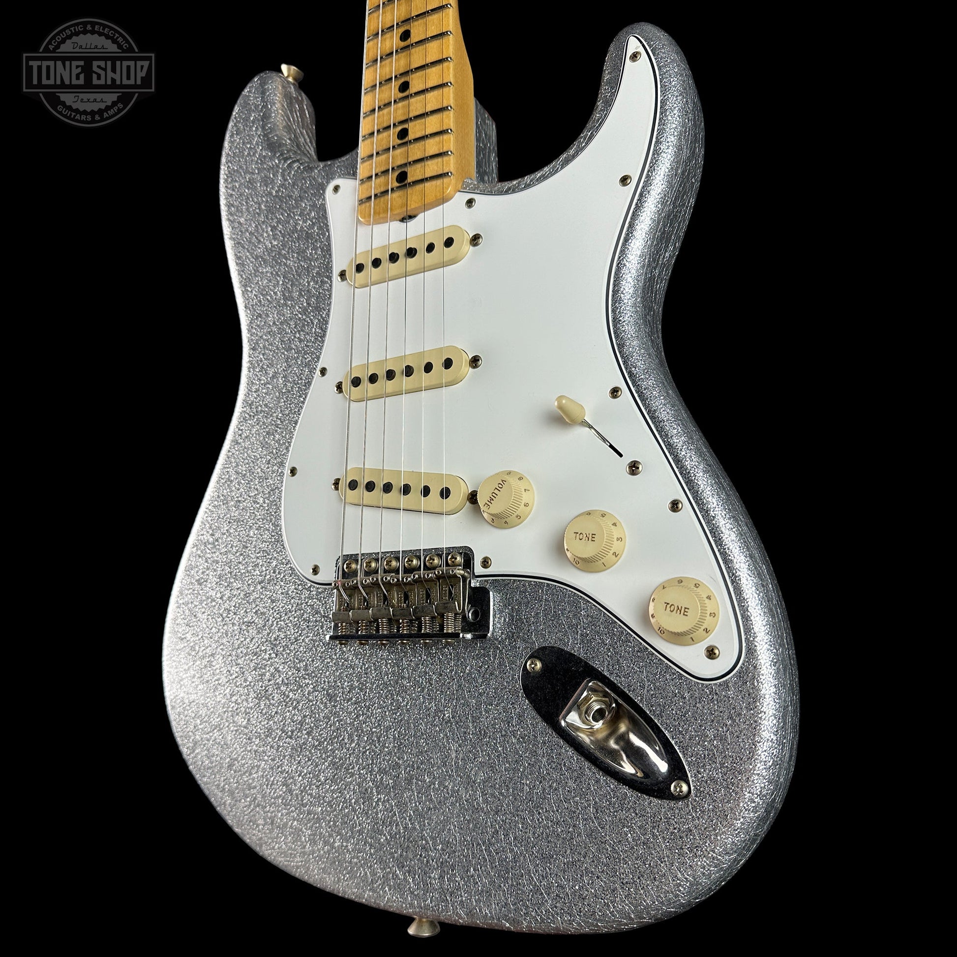 Fender Custom Shop 1969 Stratocaster Journeyman Relic Silver Sparkle w/case