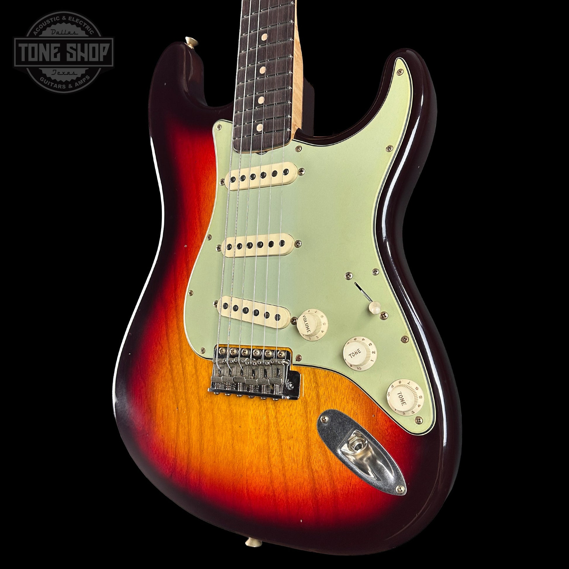 Fender Custom Shop 1963 Stratocaster Journeyman Relic Chocolate 3 Tone Sunburst AAA Maple Neck w/case CZ588787