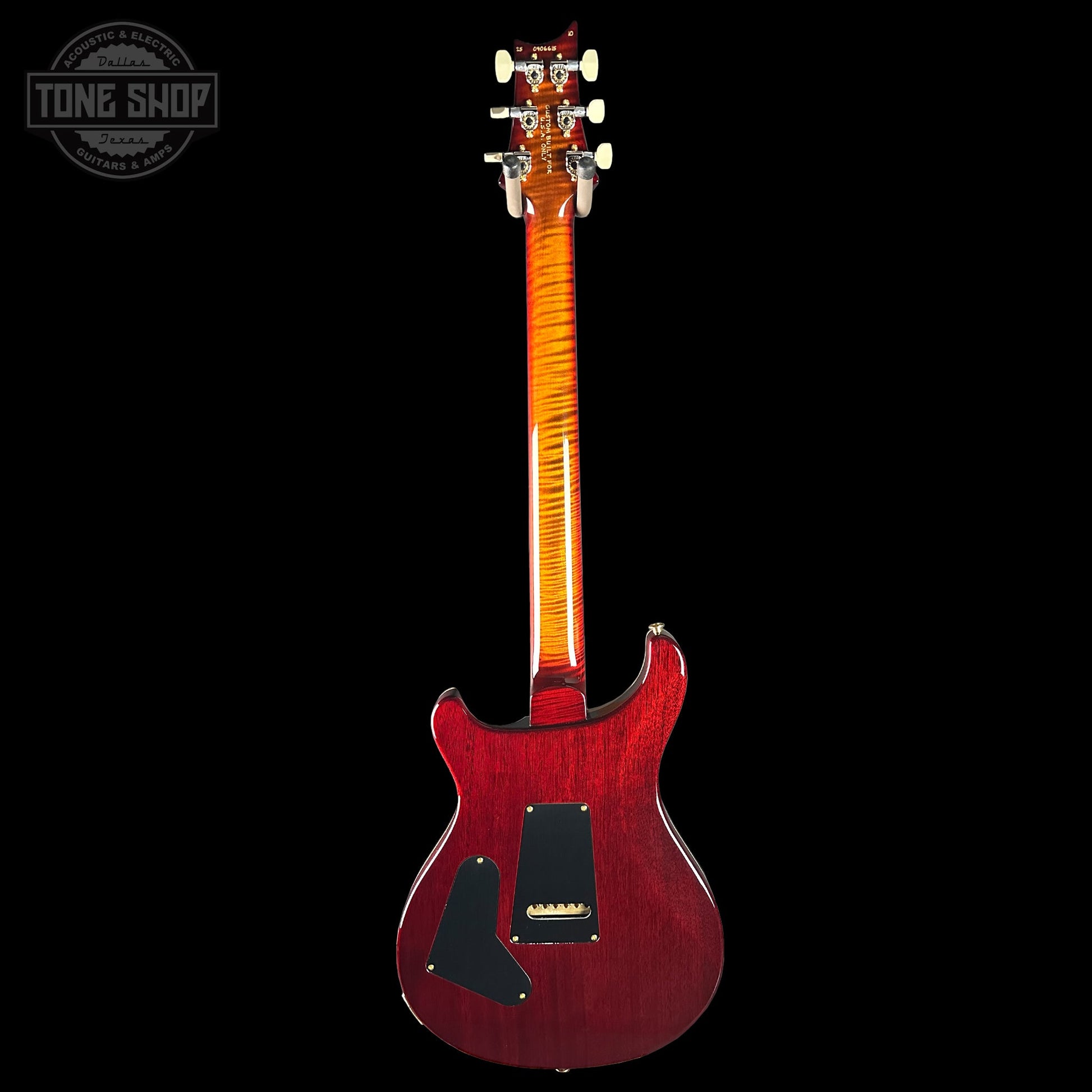 PRS Wood Library Custom 24 Quilt 10 Top Dark Cherry Sunburst w/case 0406615