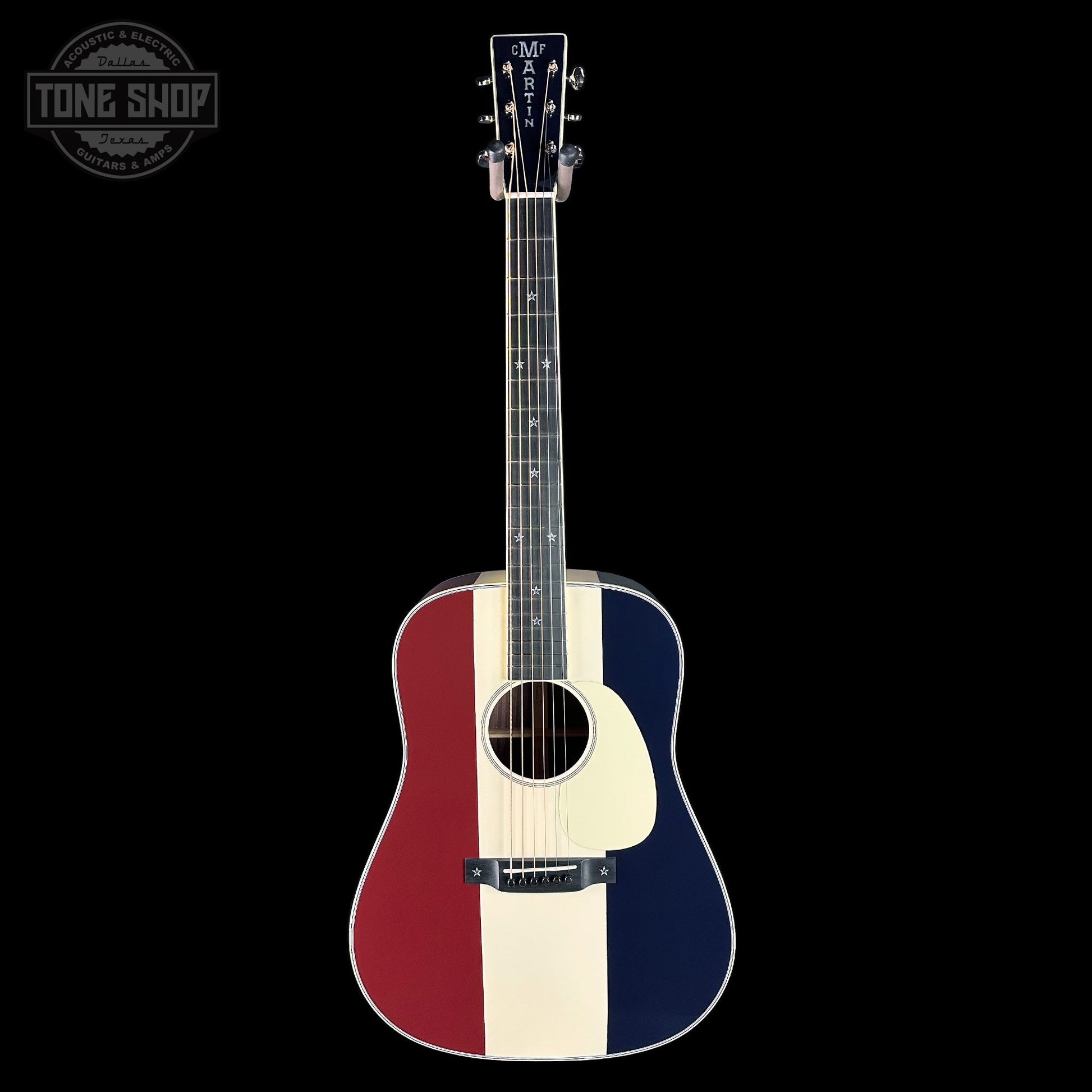 Martin Custom Shop Dread Red/White/Blue Sitka/EIR w/case 2868625